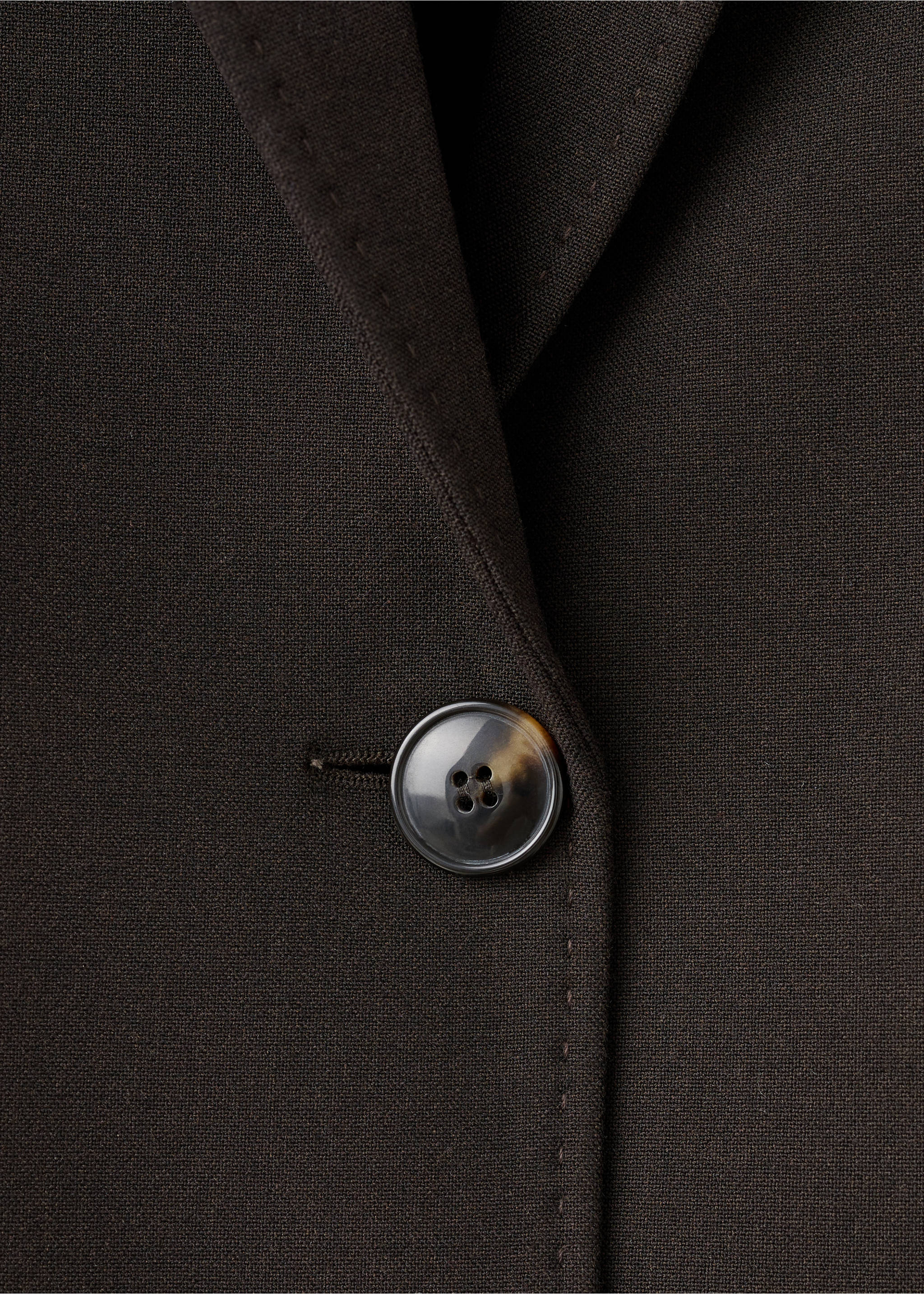 Blazer costume droit - Détail de l'article 8, Chocolat. Ref: 27071328-00.