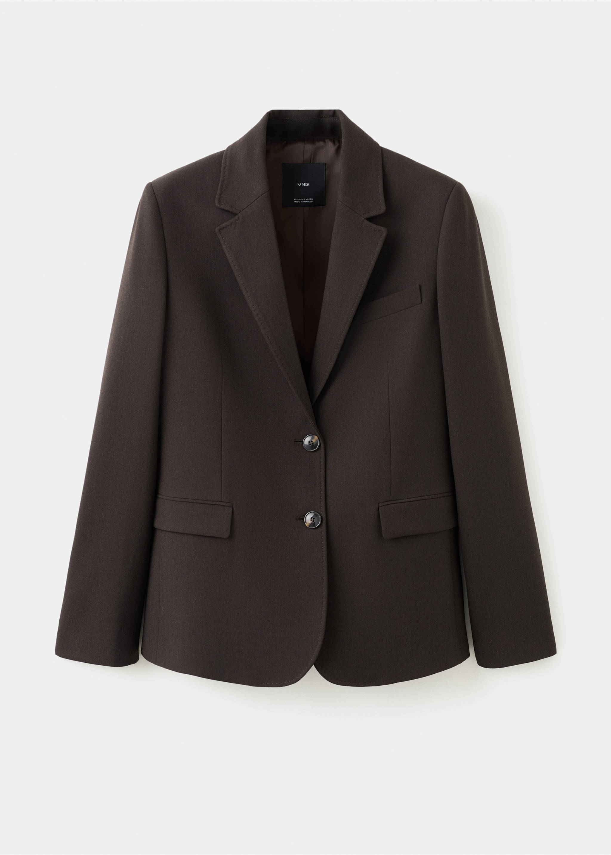 Blazer traje recta - Artículo sin modelo, Chocolate. Ref: 27071328-00.