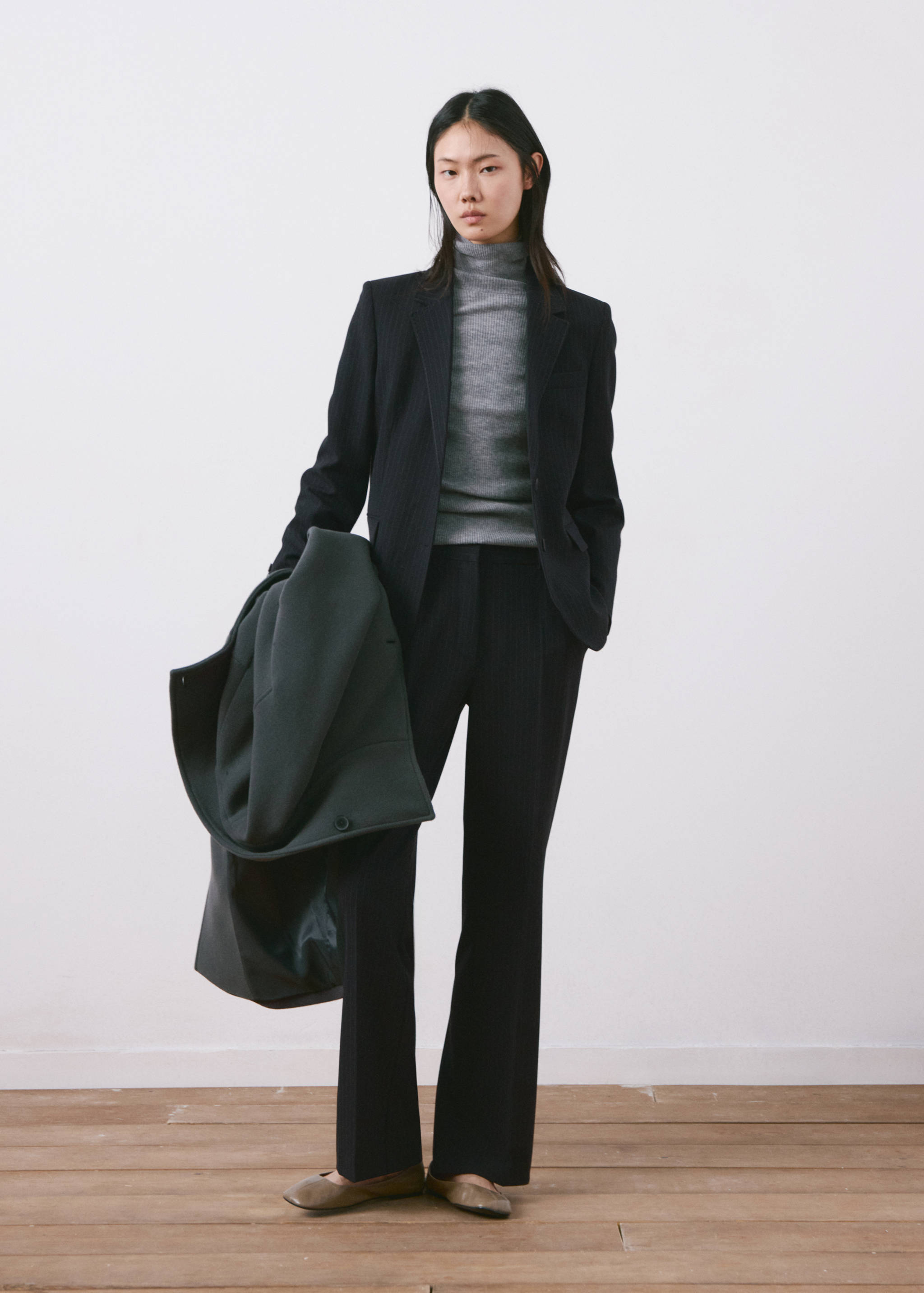 Straight-fit suit blazer - General plane