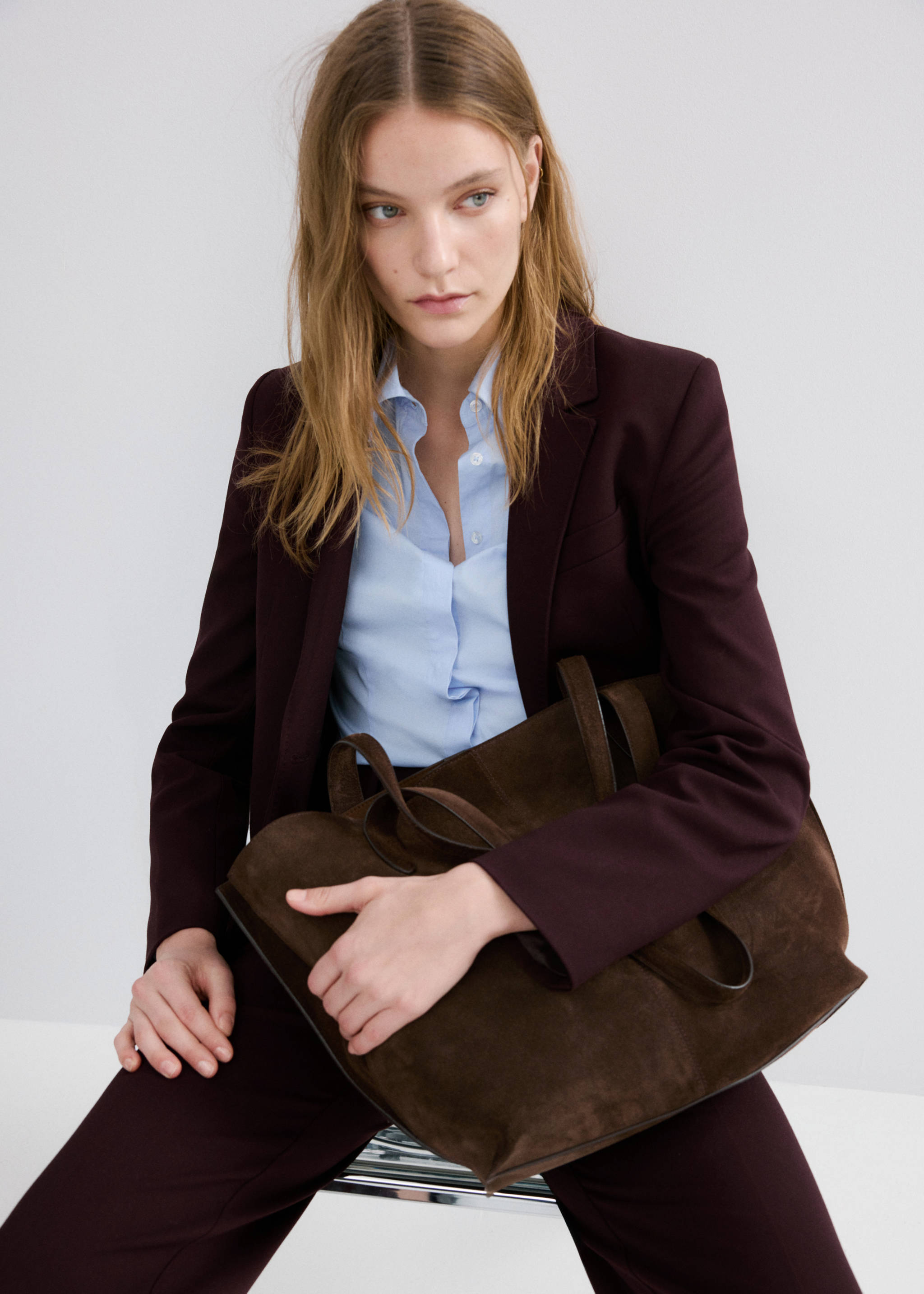 Blazer costume droit - Plan moyen