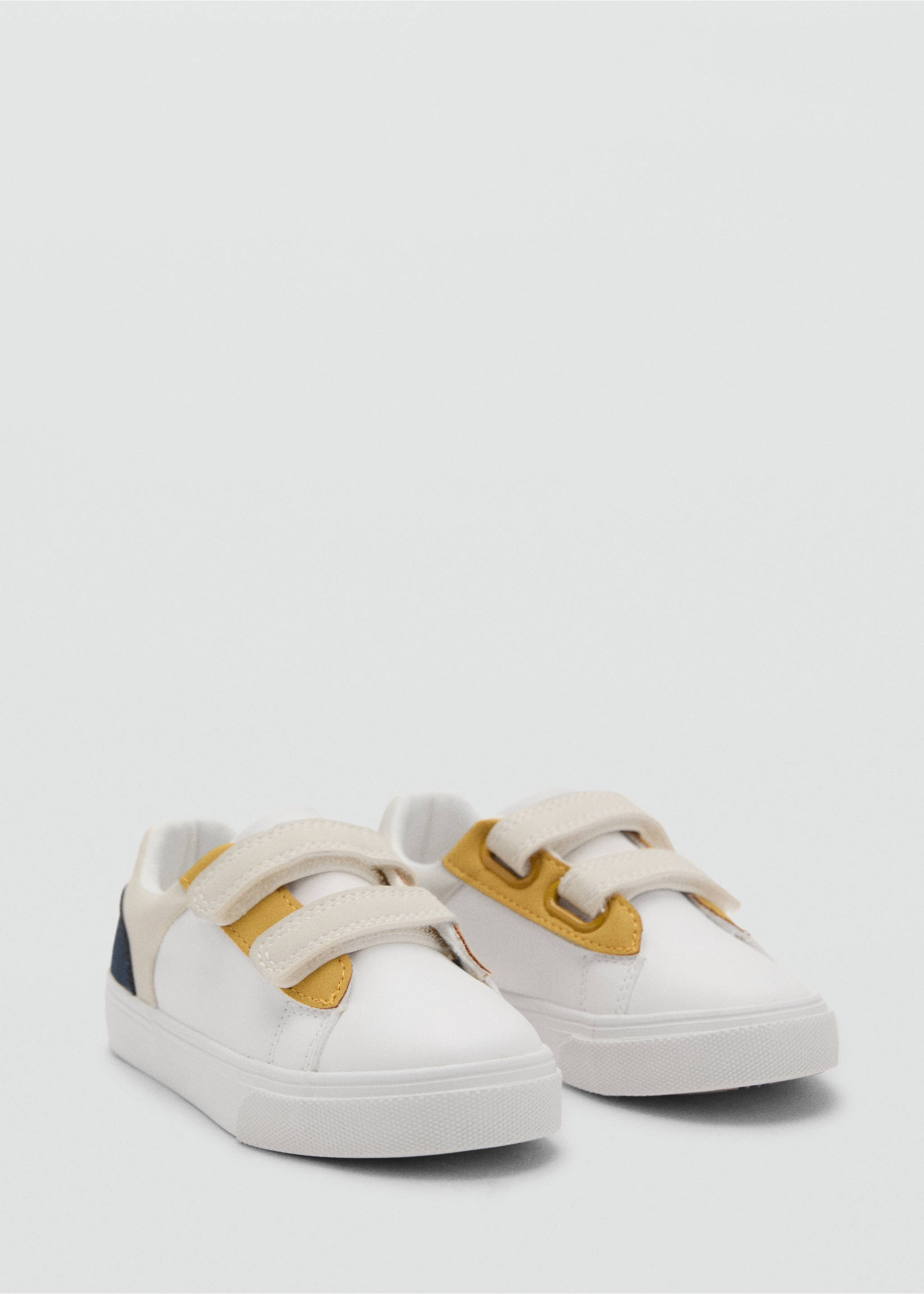 Velcro fastening straps sneakers - Medium plane, White. Ref: 27071330-00.