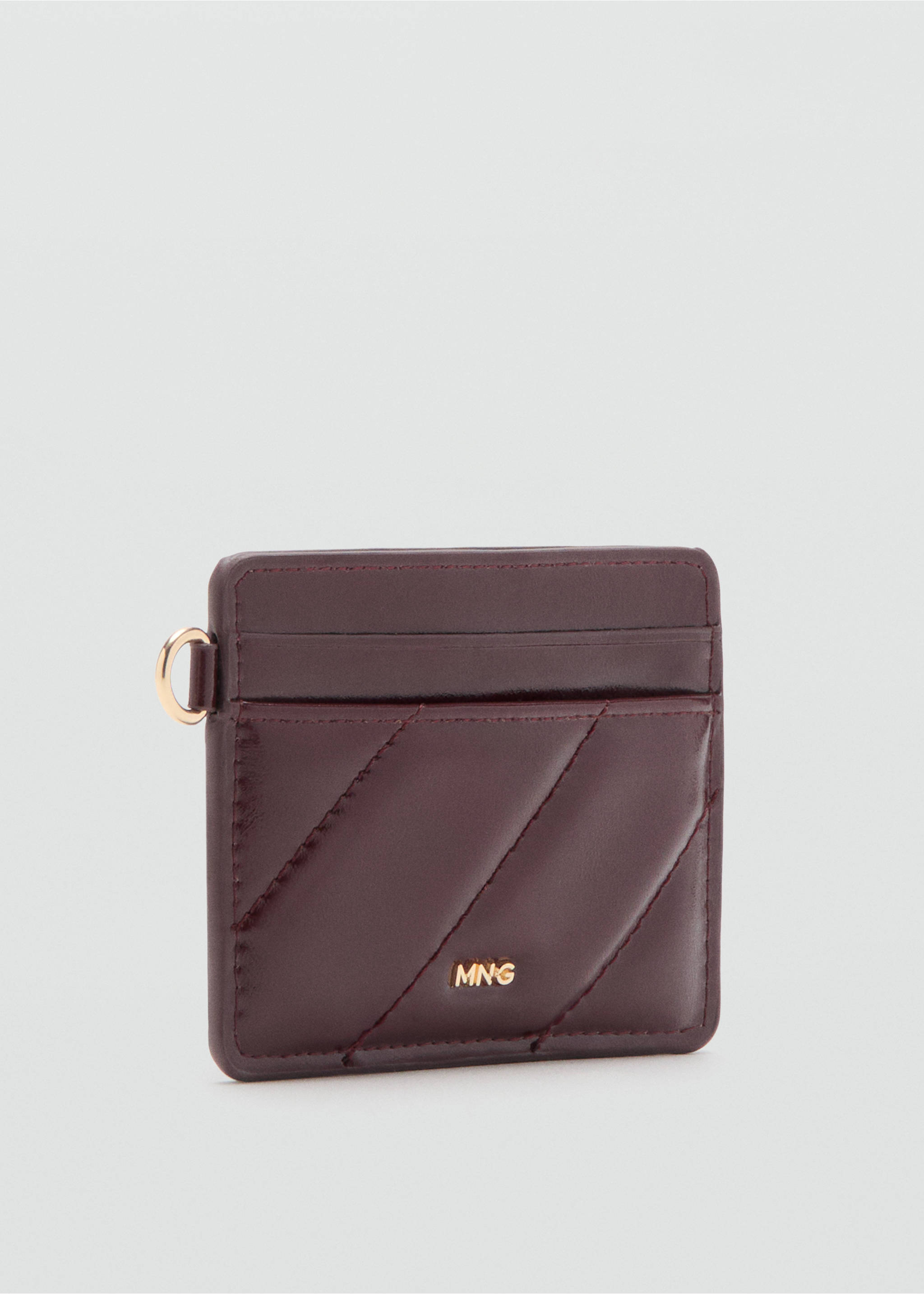 Quilted cardholder - Medium plane, Burgundy. Ref: 27071332-00.