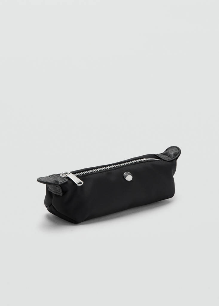 Nylon case with zip — Black