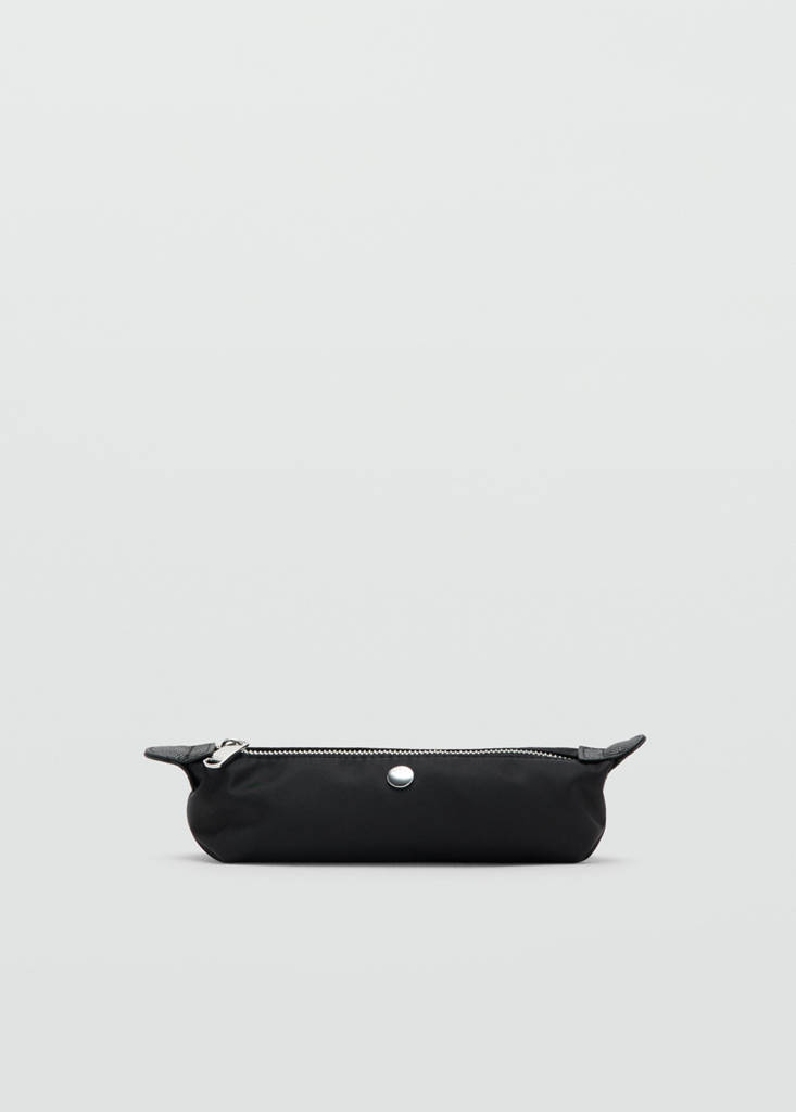 Nylon case with zip — Black