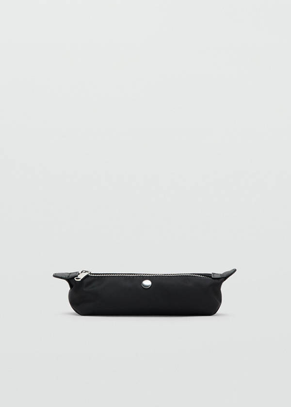 Nylon case with zip — Black