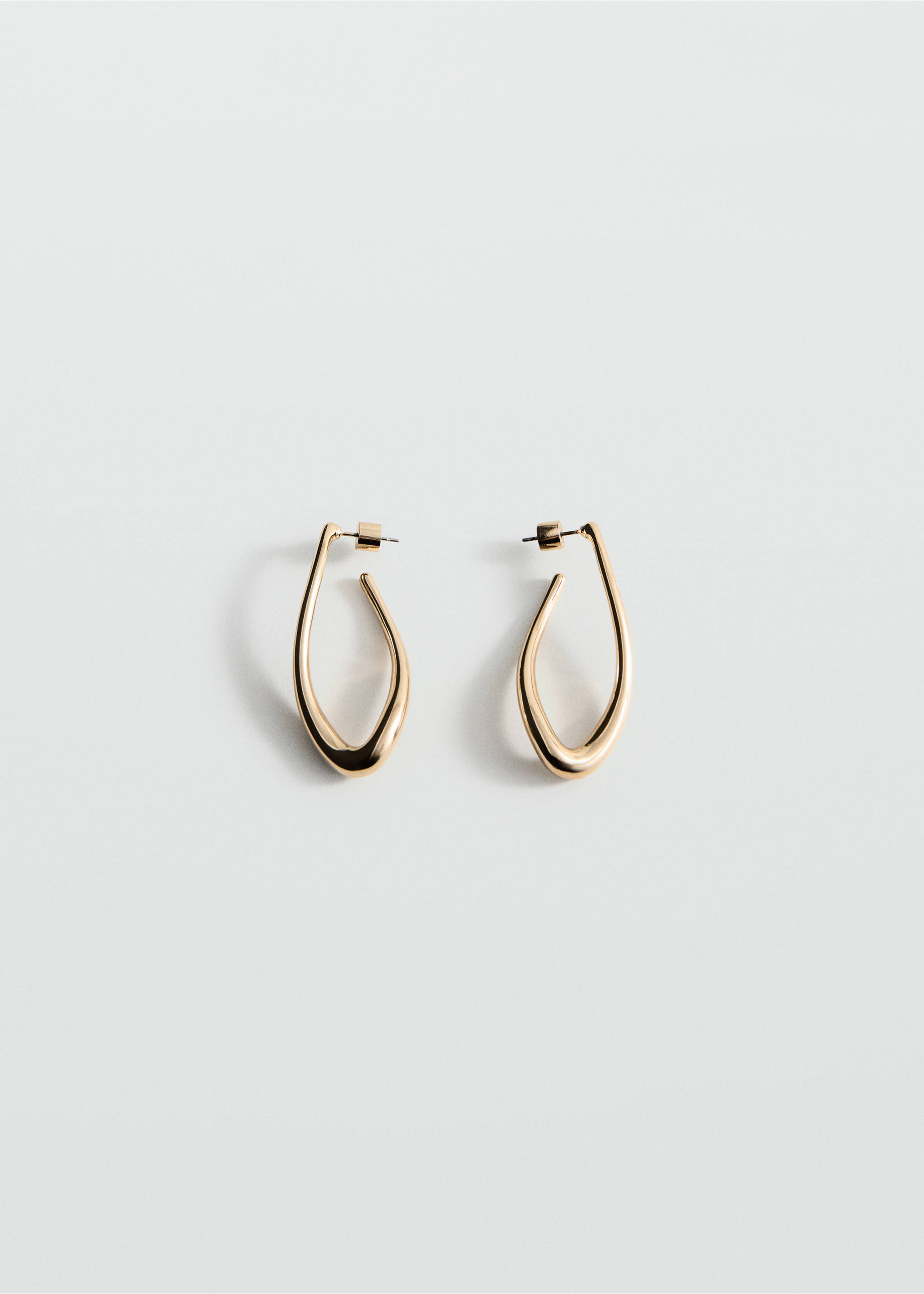 Twisted hoop earrings - Article without model, Gold. Ref: 27071334-00.