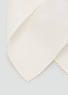 100% silk scarf — White 2
