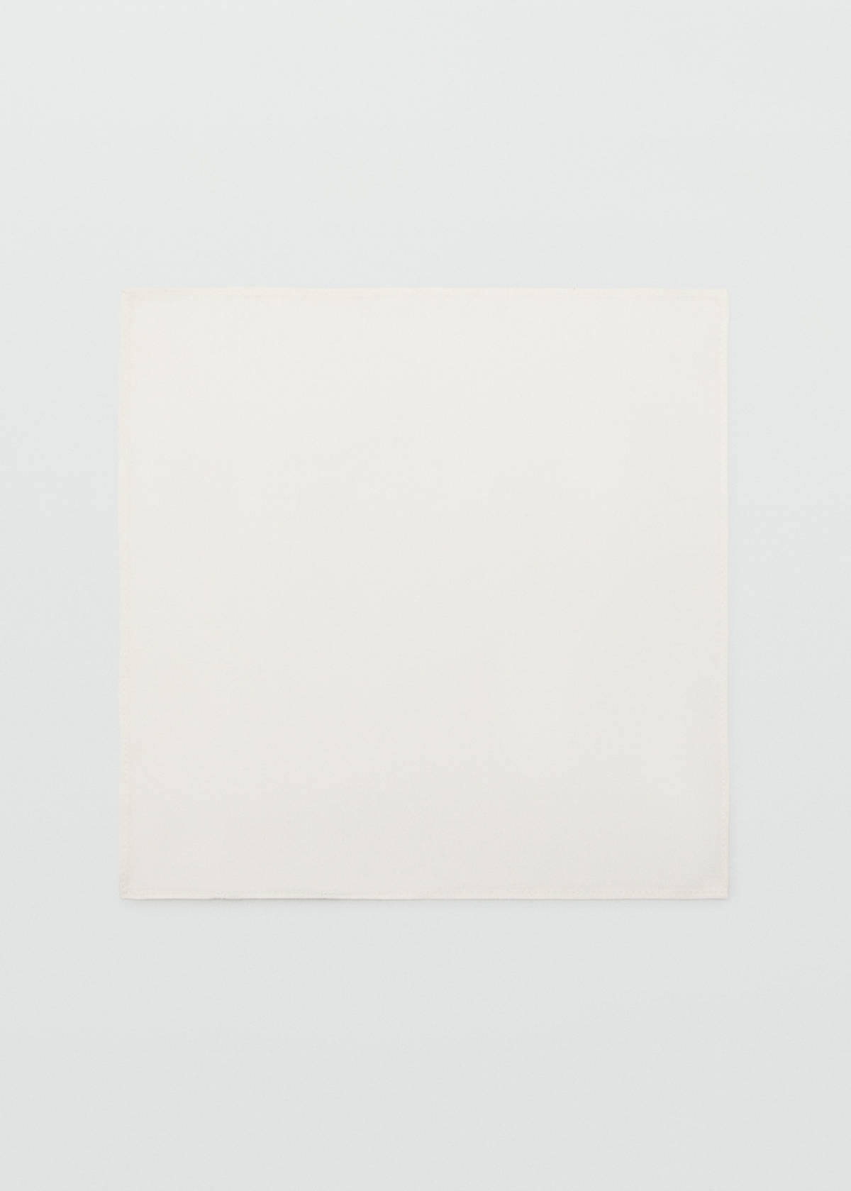 100% silk scarf — White