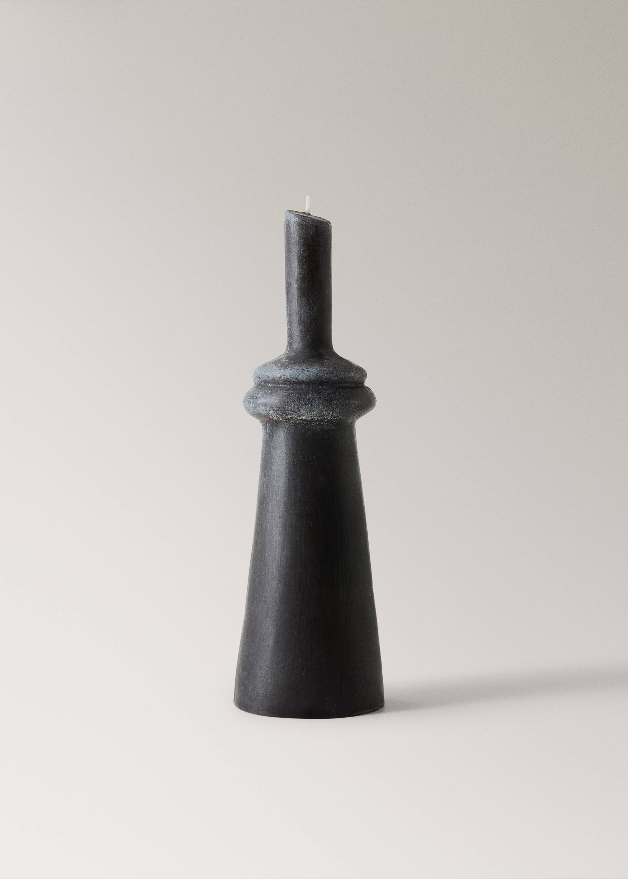 Dekorative Kerze in Turmform - Artikel ohne Model, Anthrazit. Ref: 27071341-00.