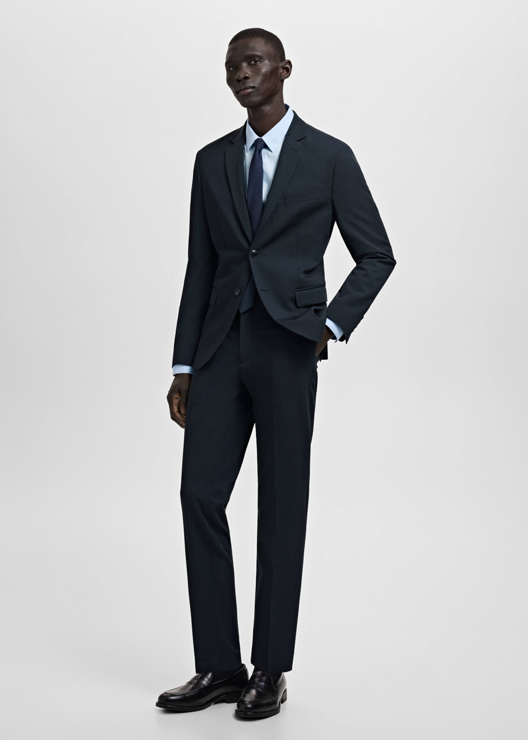 Chemise costume slim fit coton - Plan général