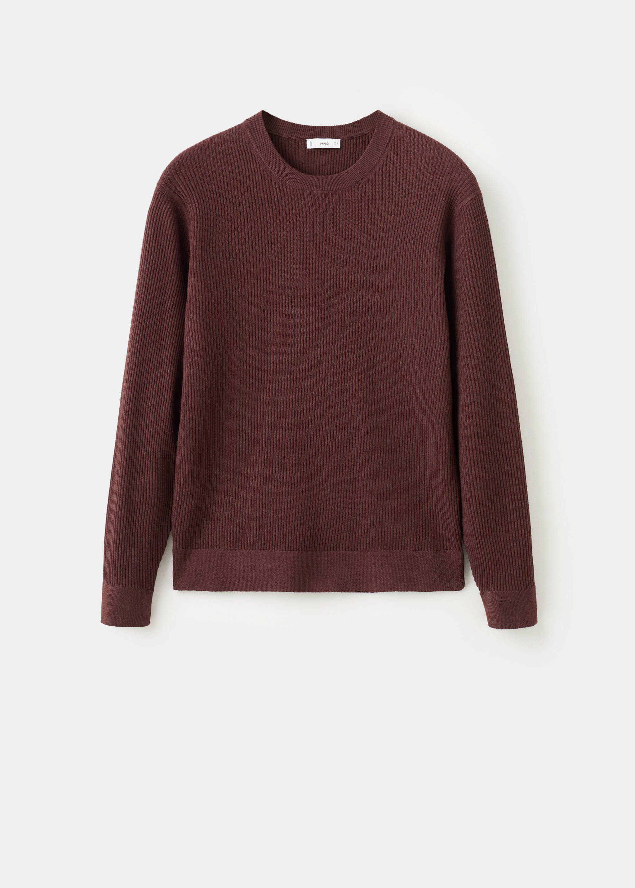 Fine rib-knit cotton sweater - Article without model