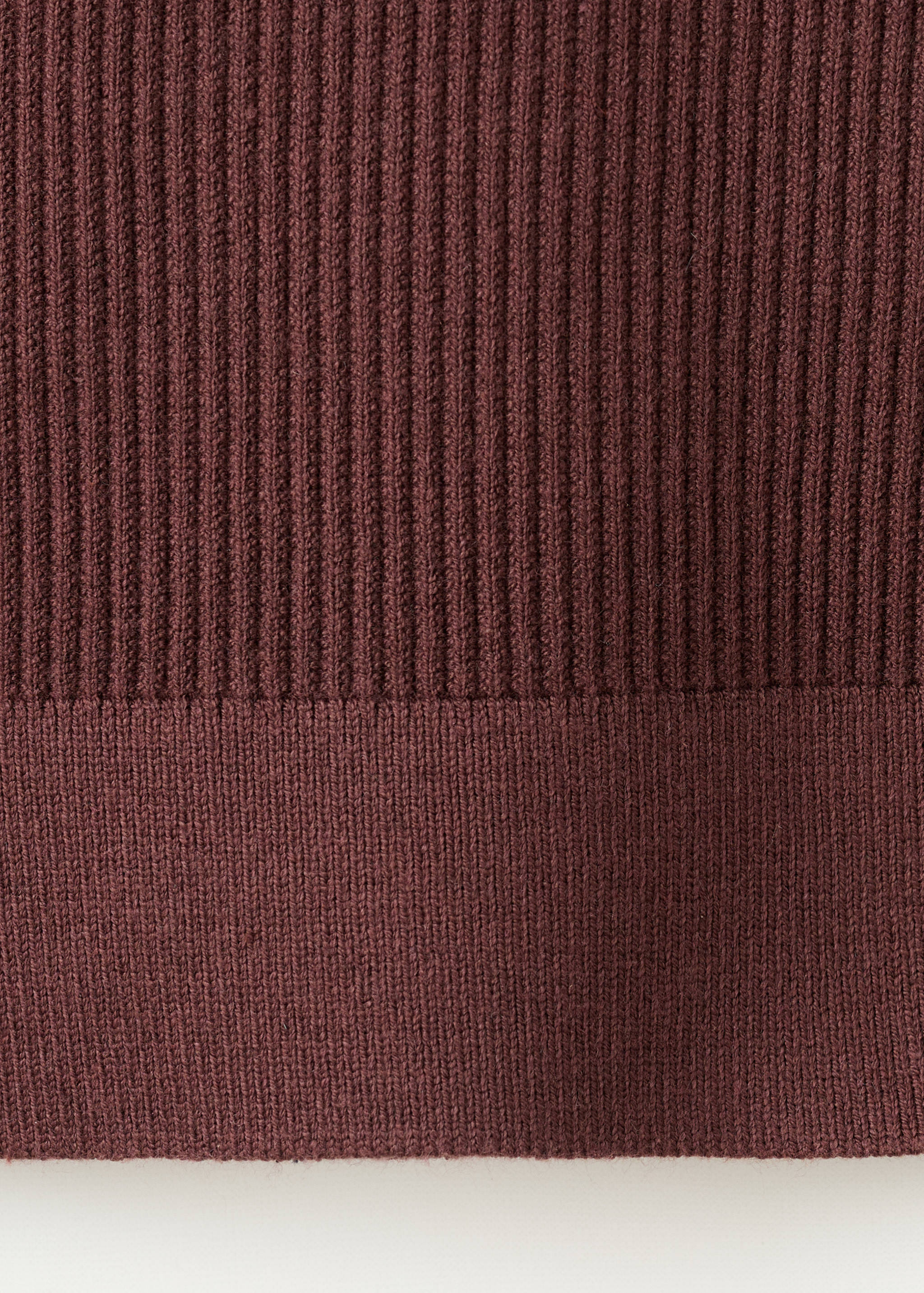 Fine rib-knit cotton sweater - Details of the article 0