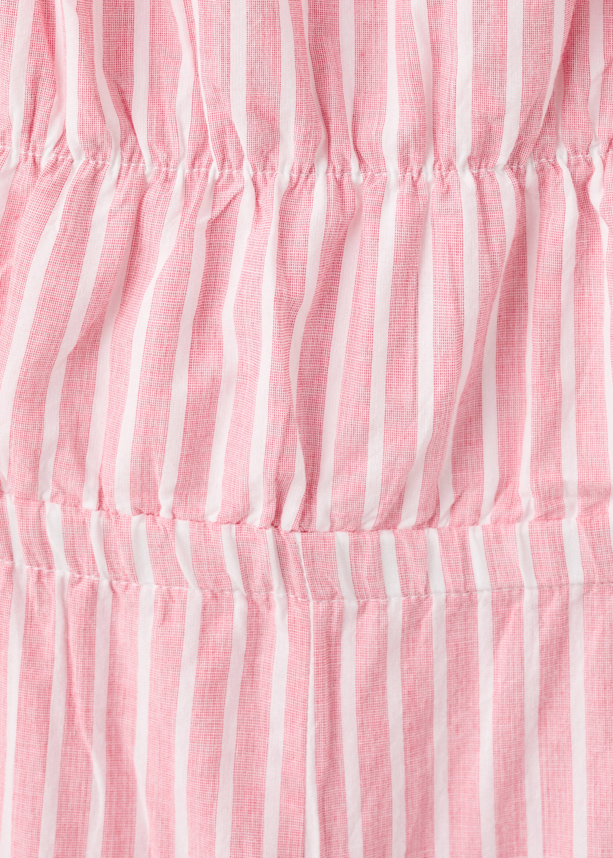 条纹开衩连身裤 - null