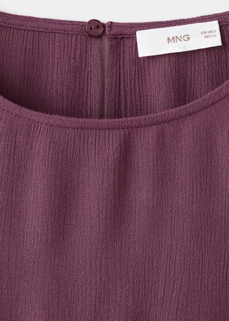 Ruched flowing blouse — Purple