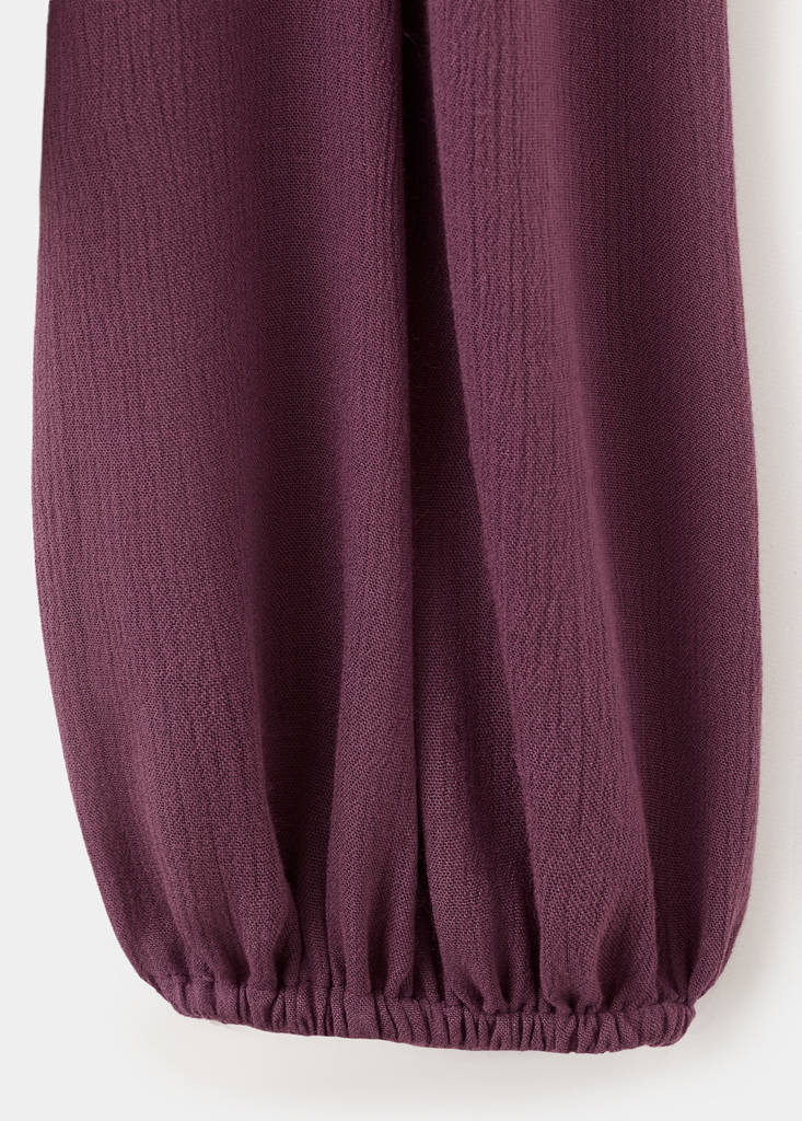 Ruched flowing blouse — Purple