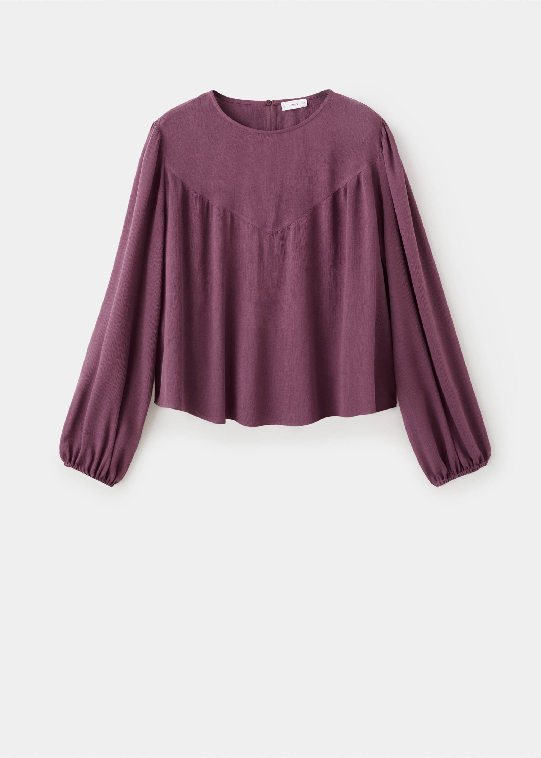 Blusa fluida fruncida - Artículo sin modelo, Morado. Ref: 27071510-00.