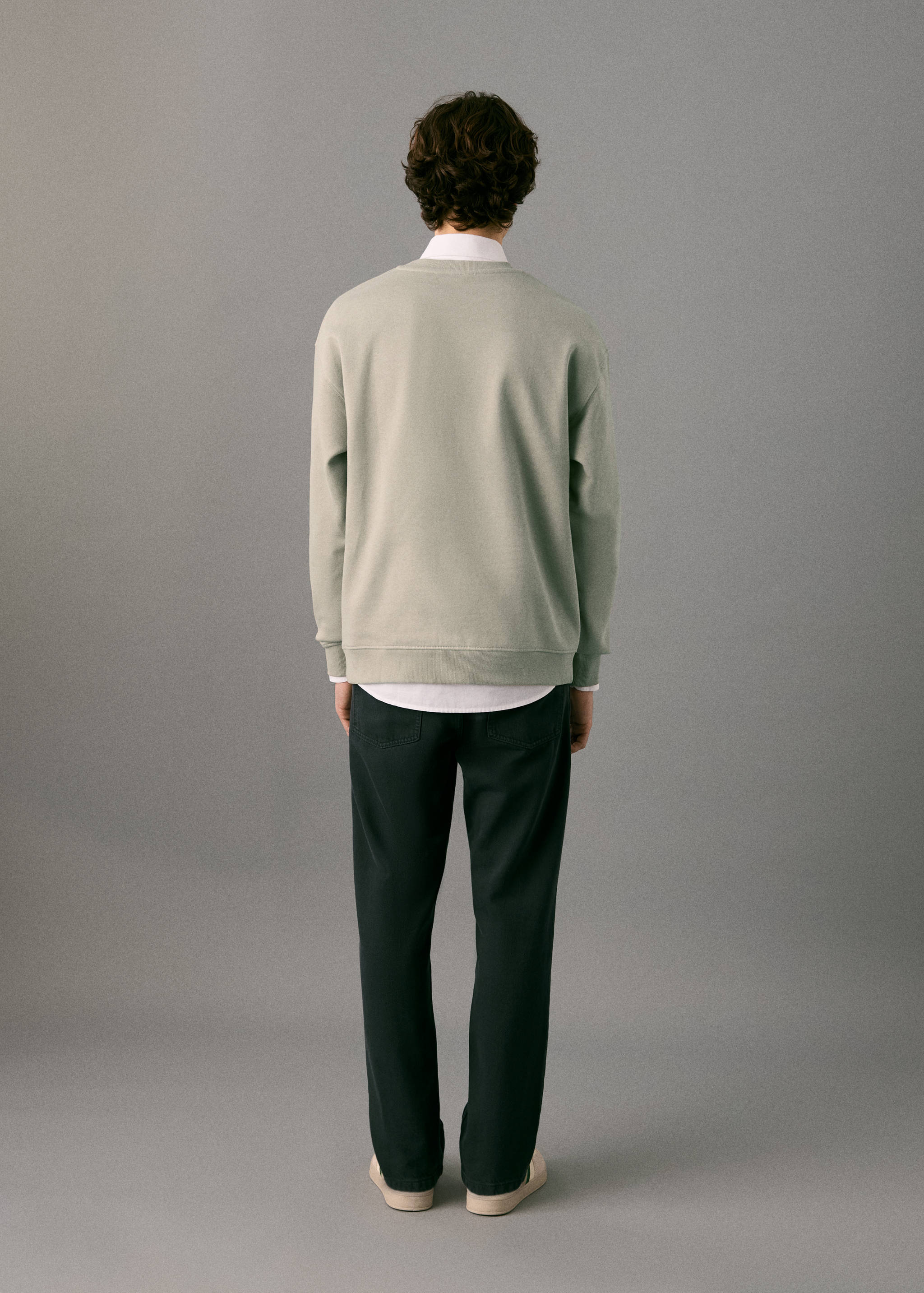 Sudadera algodón parche - Reverso del artículo