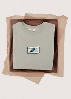 Patch cotton sweatshirt — Grey 6