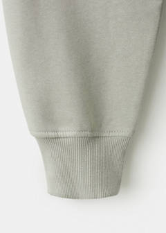 Patch cotton sweatshirt — Grey 7