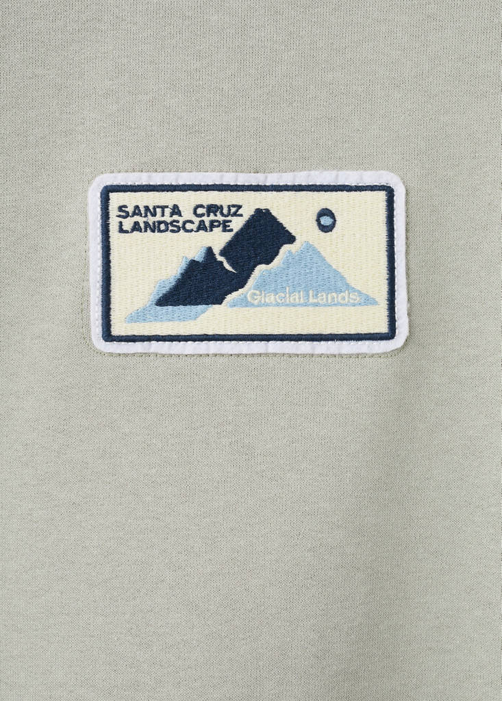 Patch cotton sweatshirt — Grey