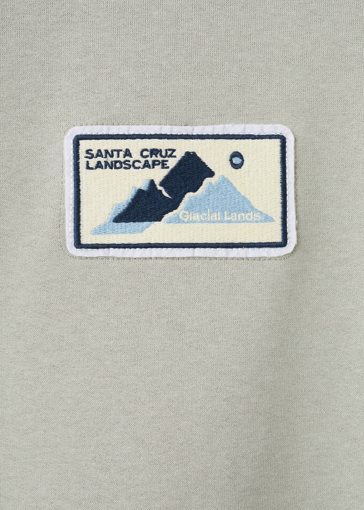 Patch cotton sweatshirt — Grey