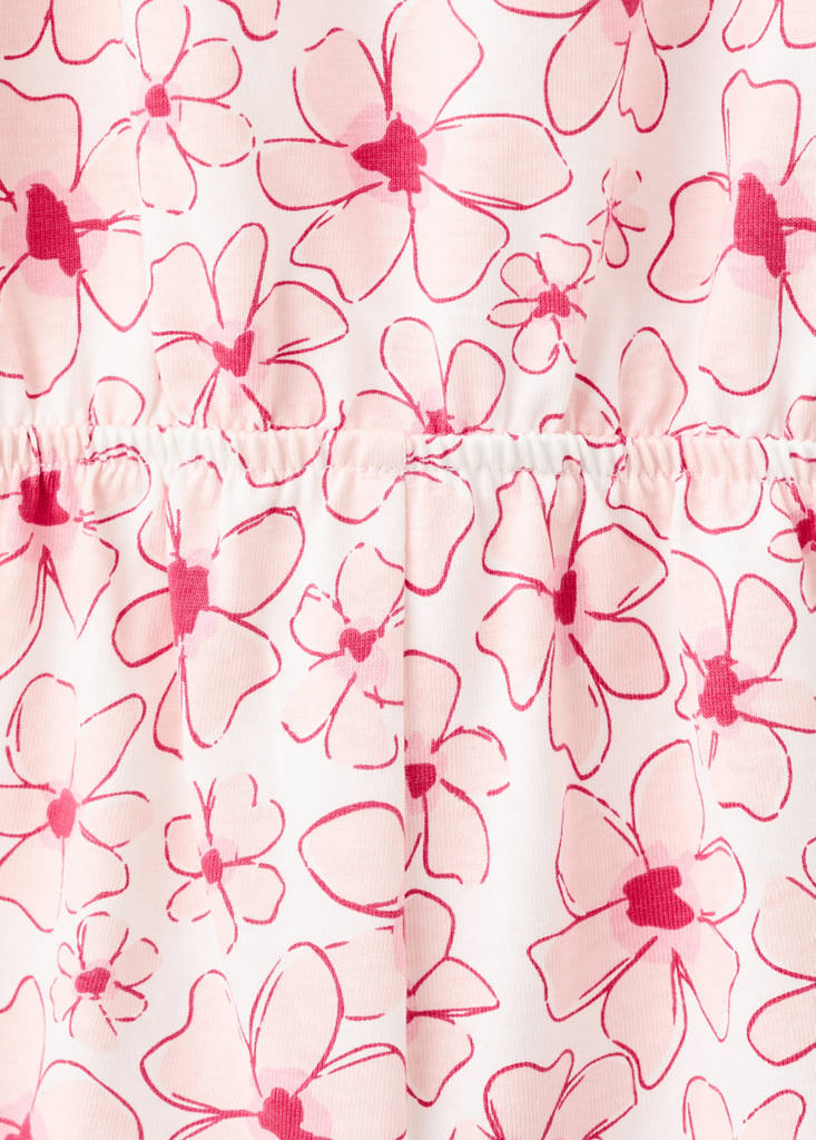 Flower short jumpsuit — Red