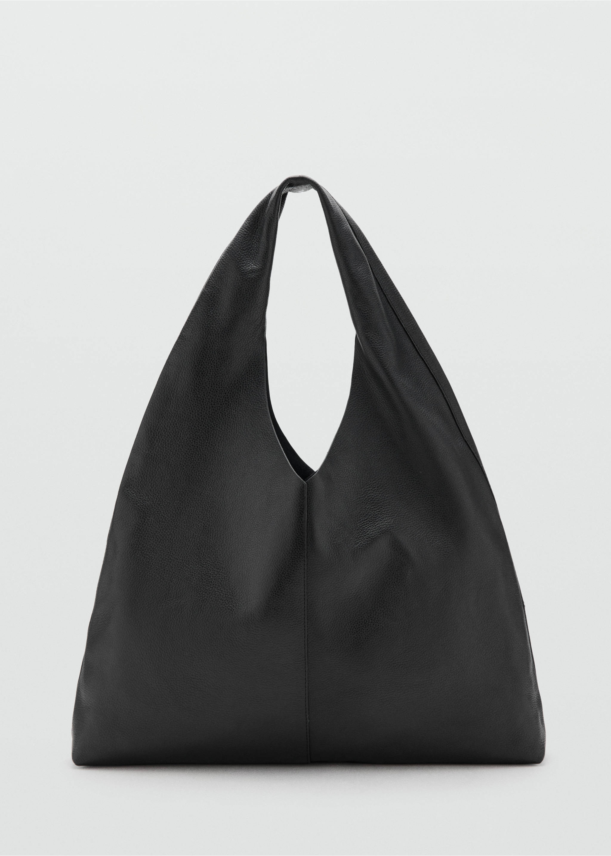 Leather shoulder bag - Article without model, Black. Ref: 27071519-00.