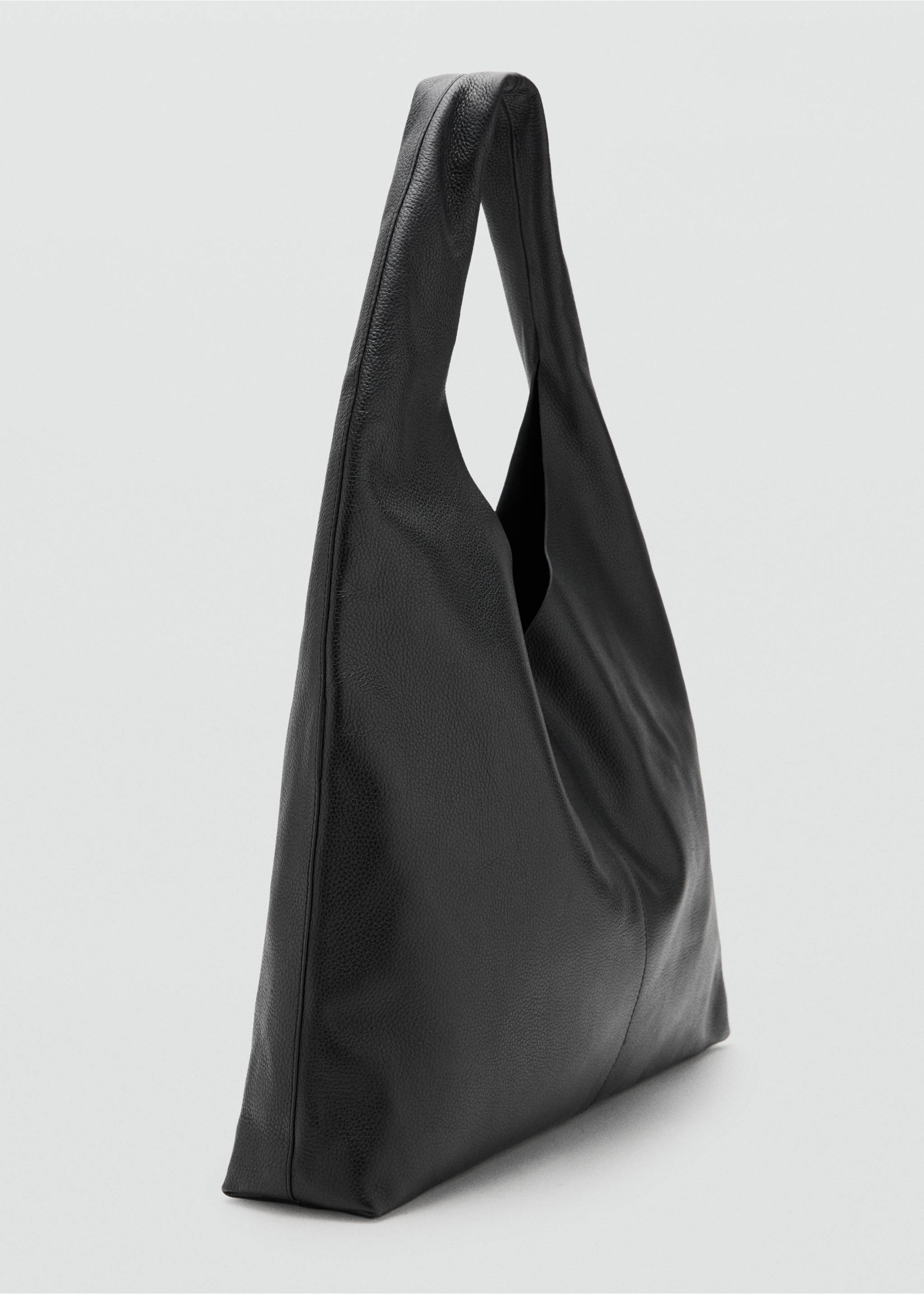 Leather shoulder bag - Medium plane, Black. Ref: 27071519-00.