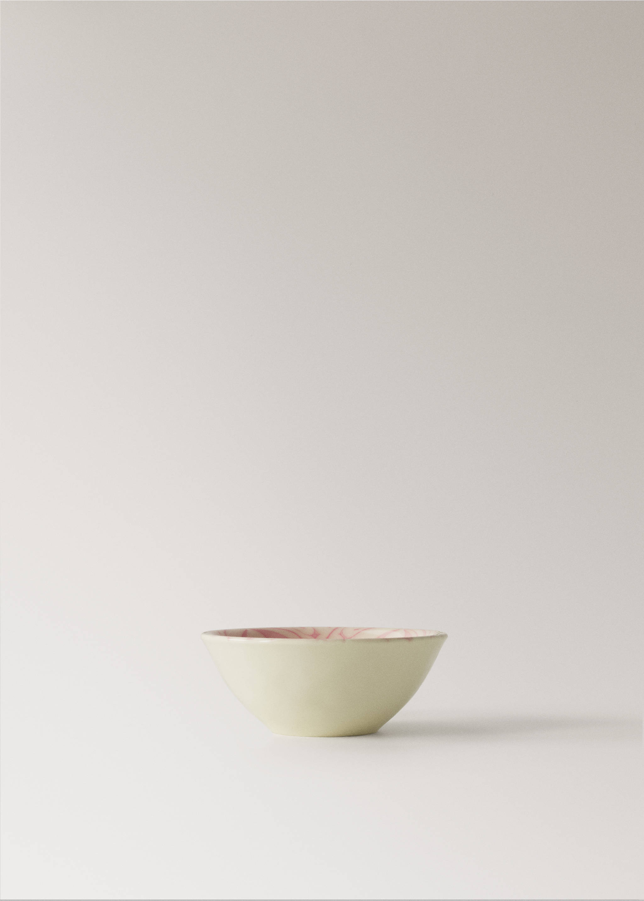 Floral gres bowl - Article without model, Pastel Pink. Ref: 27071523-00.