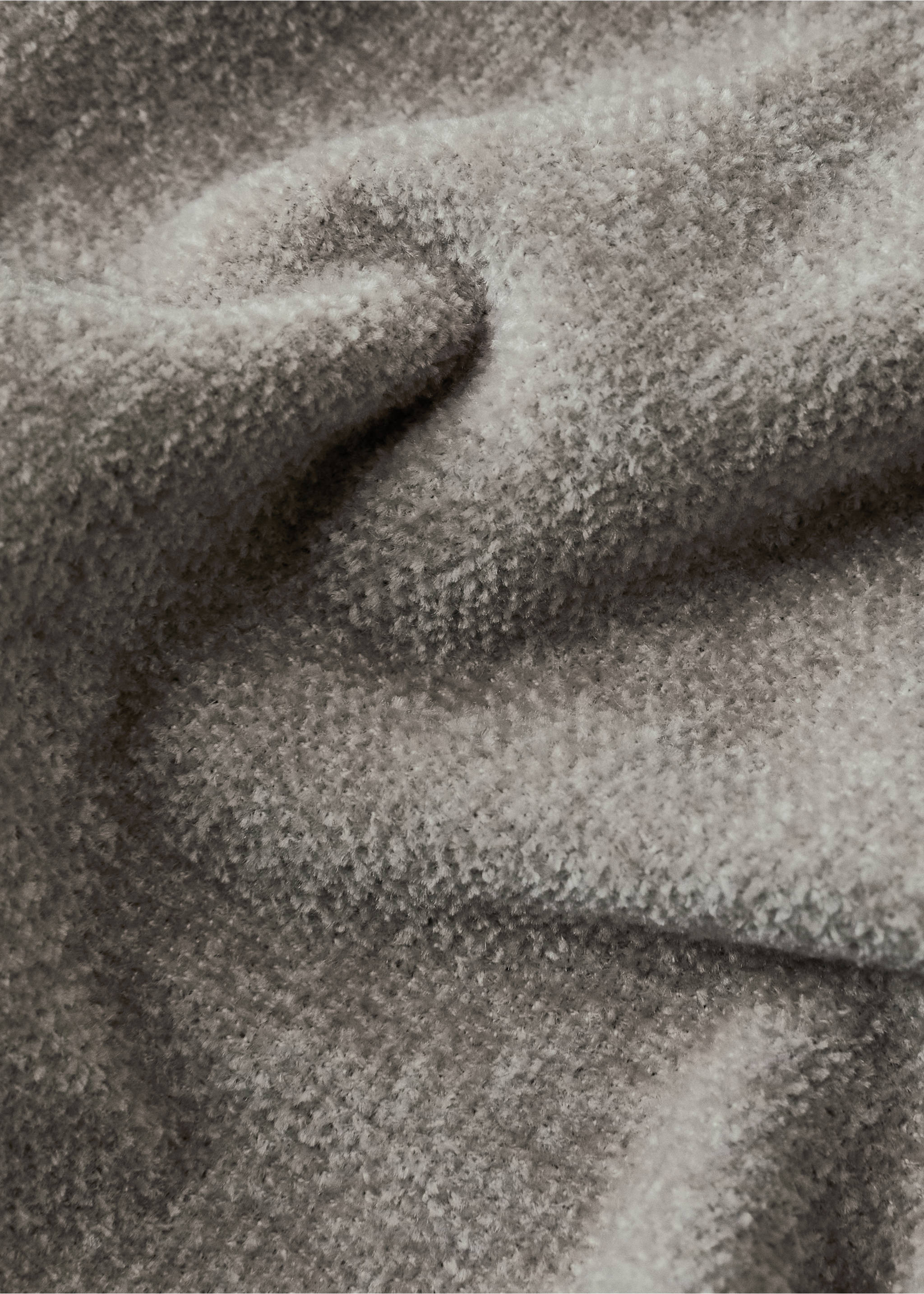 Одеяло от шенил с ресни - Данни за артикула 2, Светло/пастелно кафяво. Ref: 27071525-00.