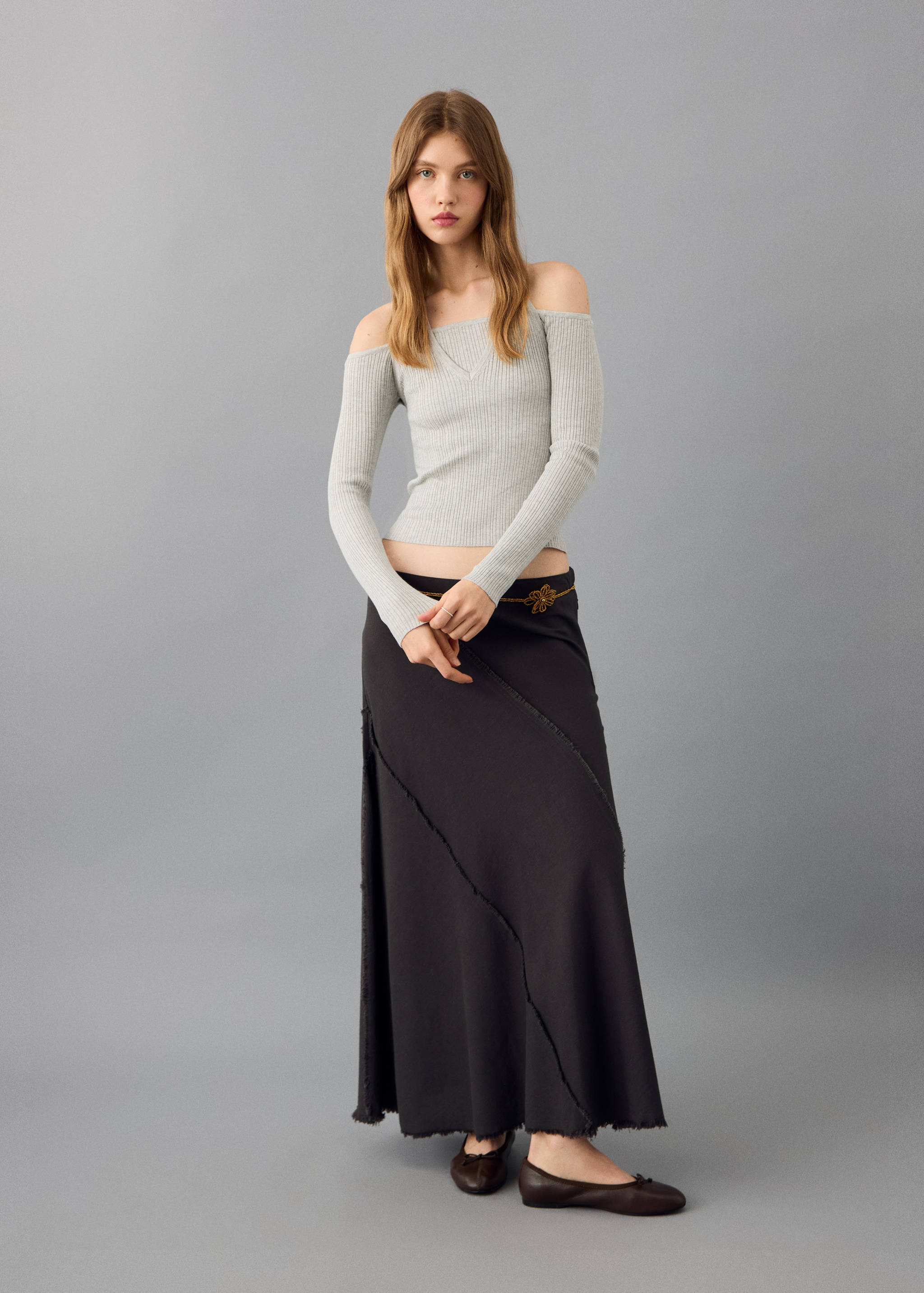 Top halter à manches longues - Plan général