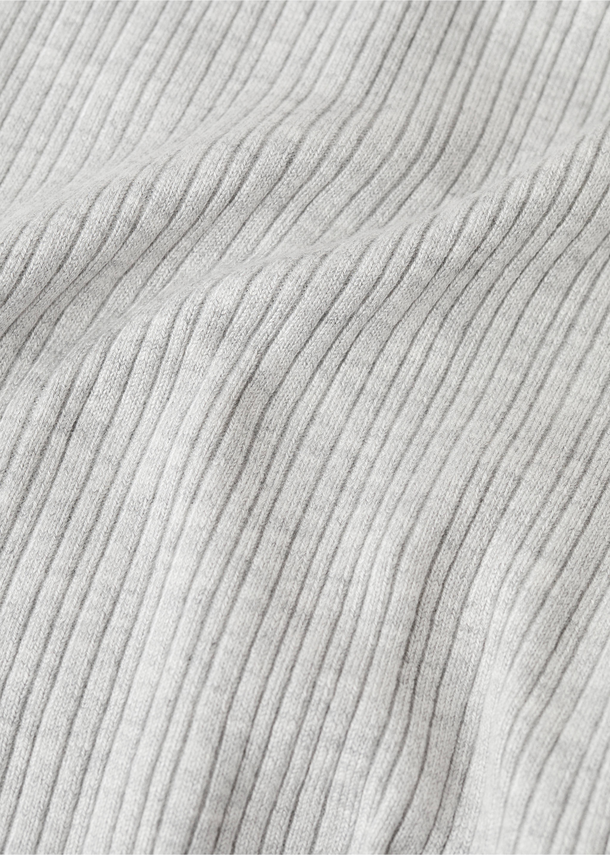 Top halter à manches longues - Détail de l'article 0, Gris chiné clair. Ref: 27071529-00.