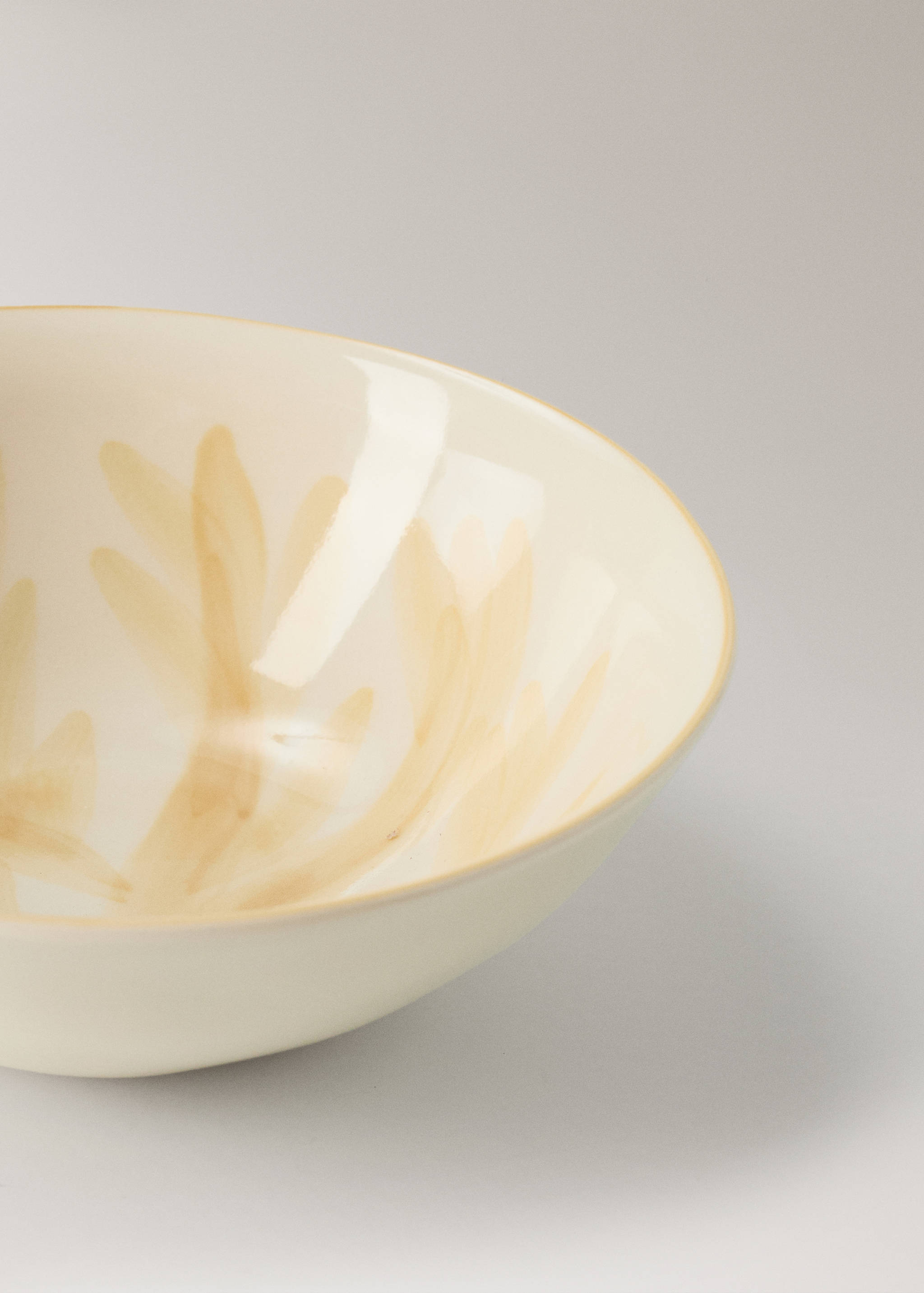Floral design stoneware bowl - Details of the article 1