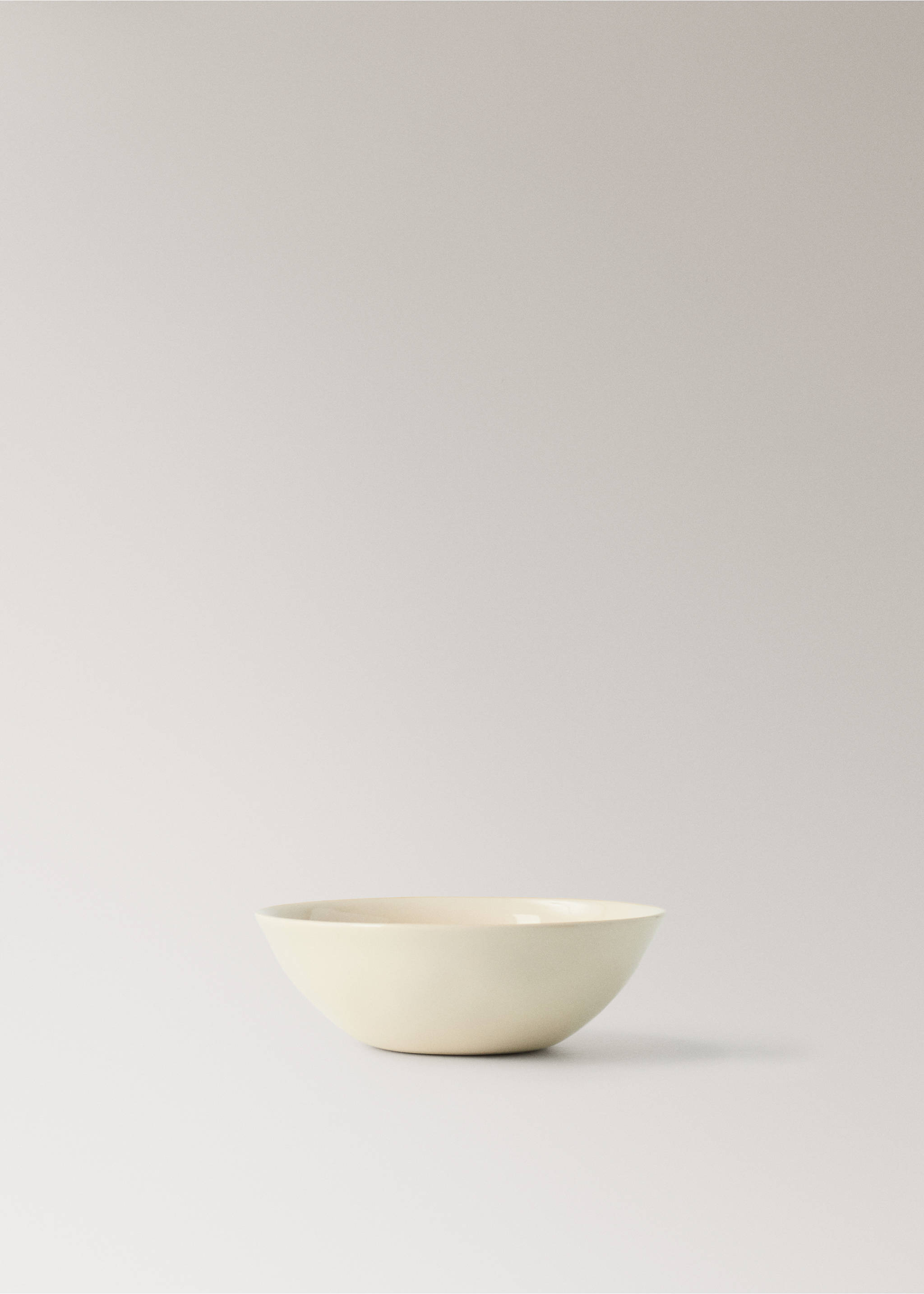 Floral design stoneware bowl - Article without model, Vanilla. Ref: 27071533-00.