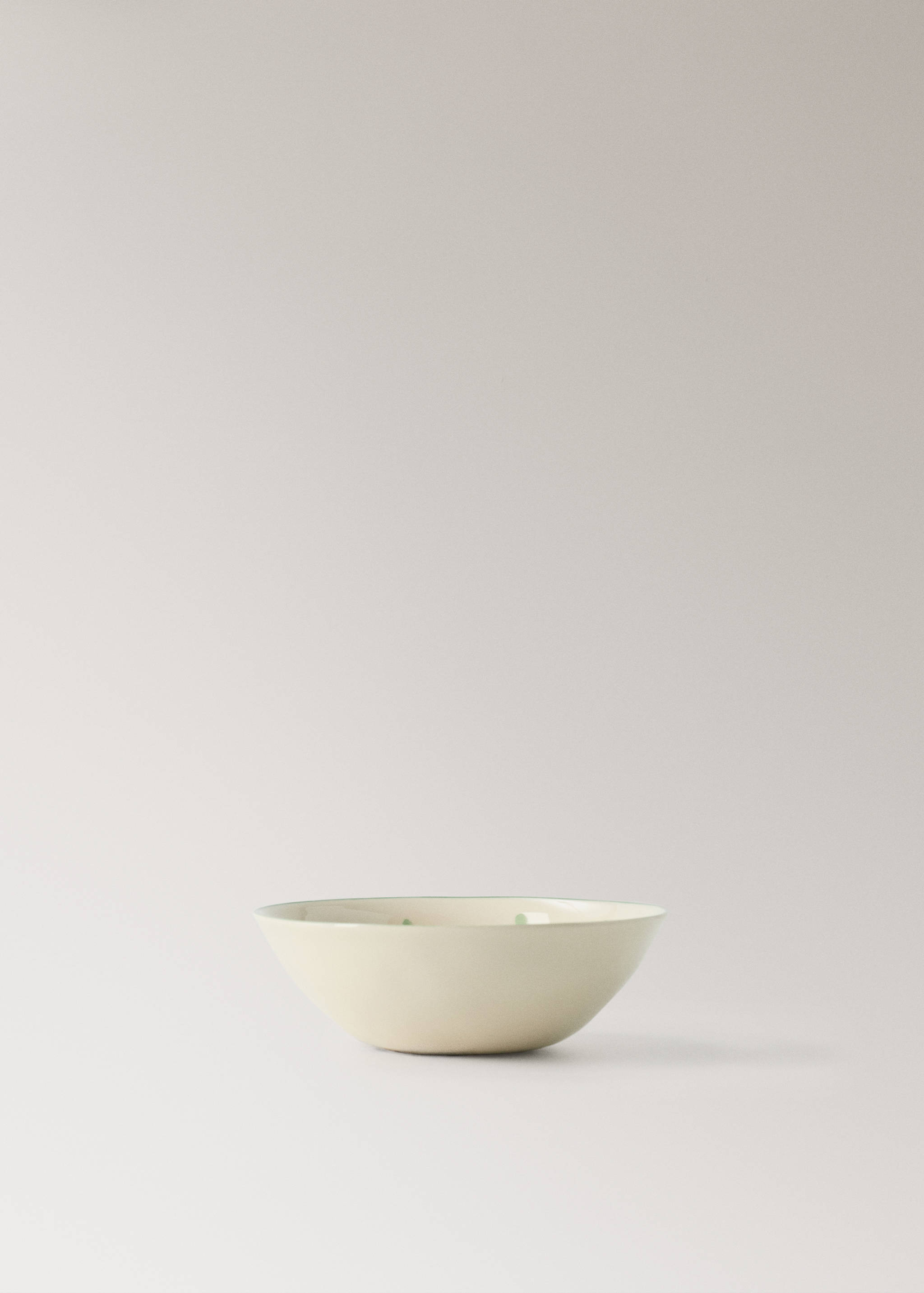 Floral design stoneware bowl - Article without model