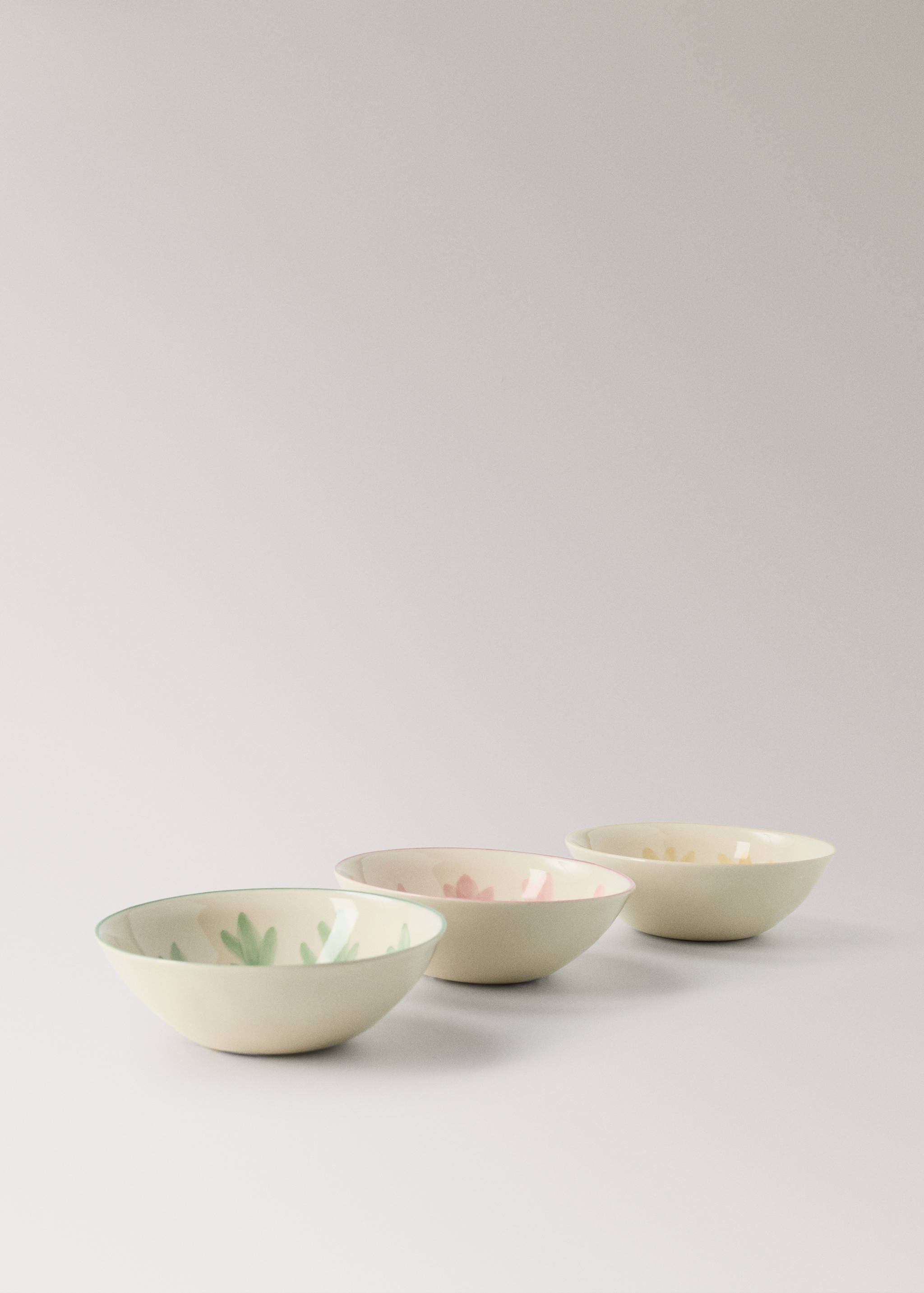 Floral design stoneware bowl - Details of the article 3