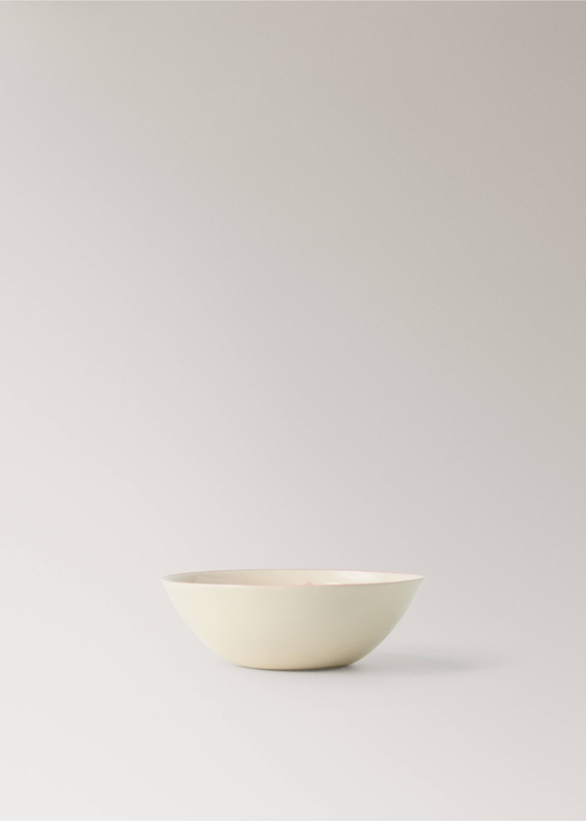 Floral design stoneware bowl - Article without model, Light/Pastel Purple. Ref: 27071533-00.
