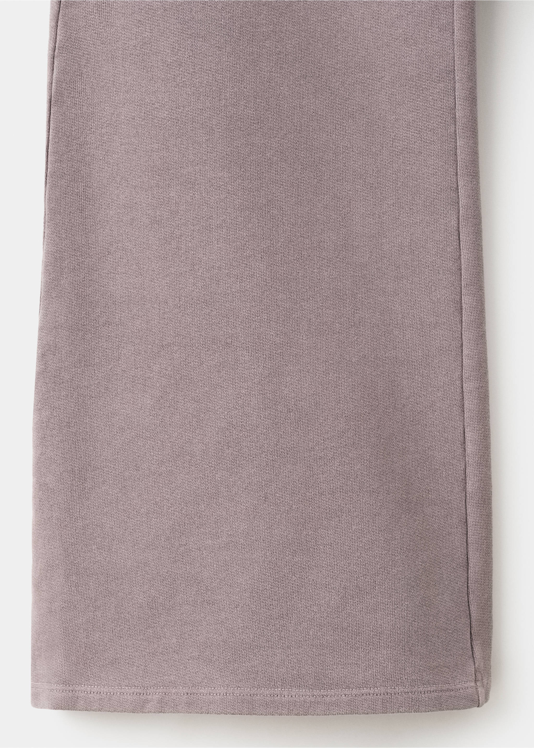 Cotton wide leg trousers - Details of the article 8, Chocolate. Ref: 27071535-00.