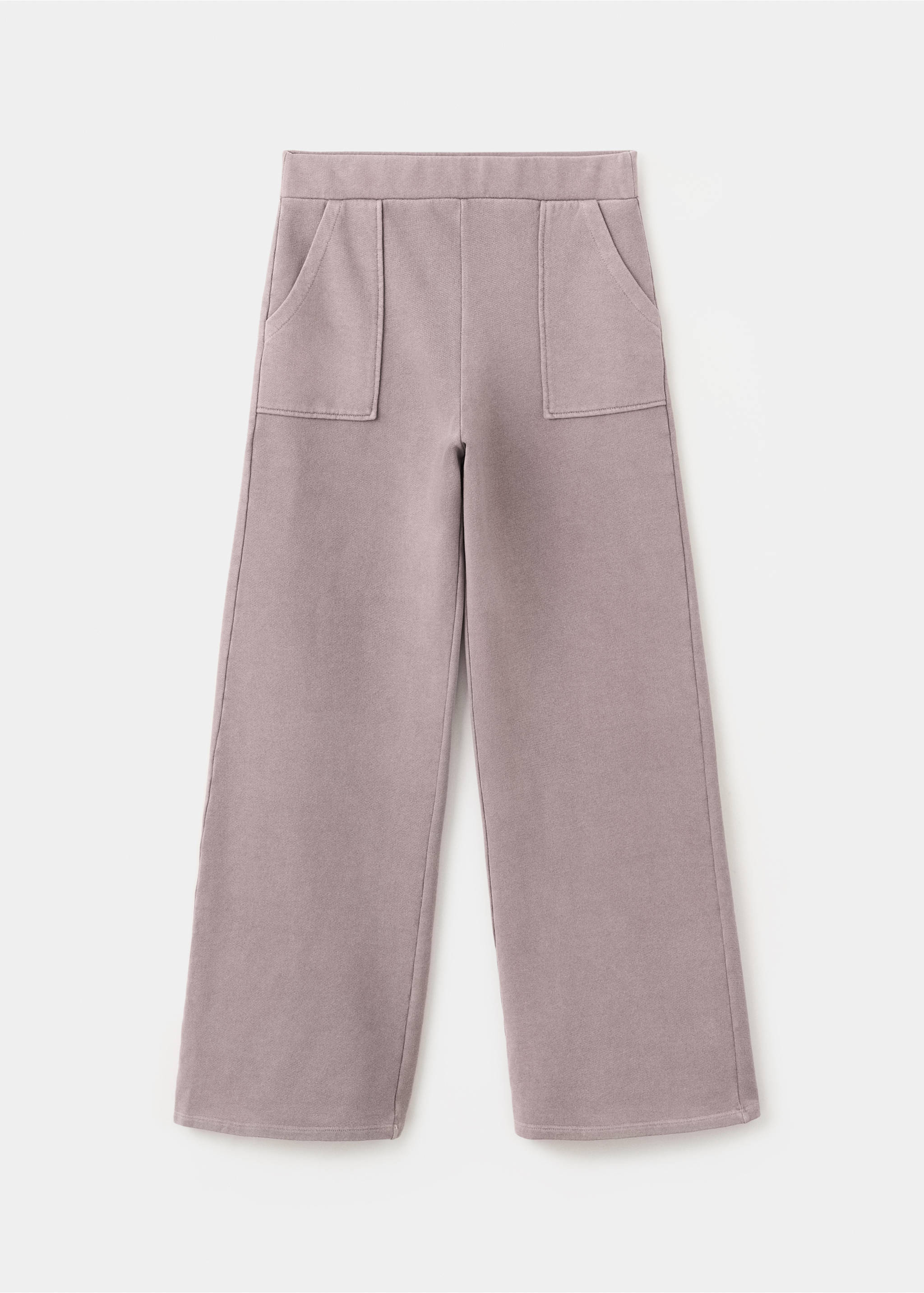 Cotton wide leg trousers - Article without model, Chocolate. Ref: 27071535-00.