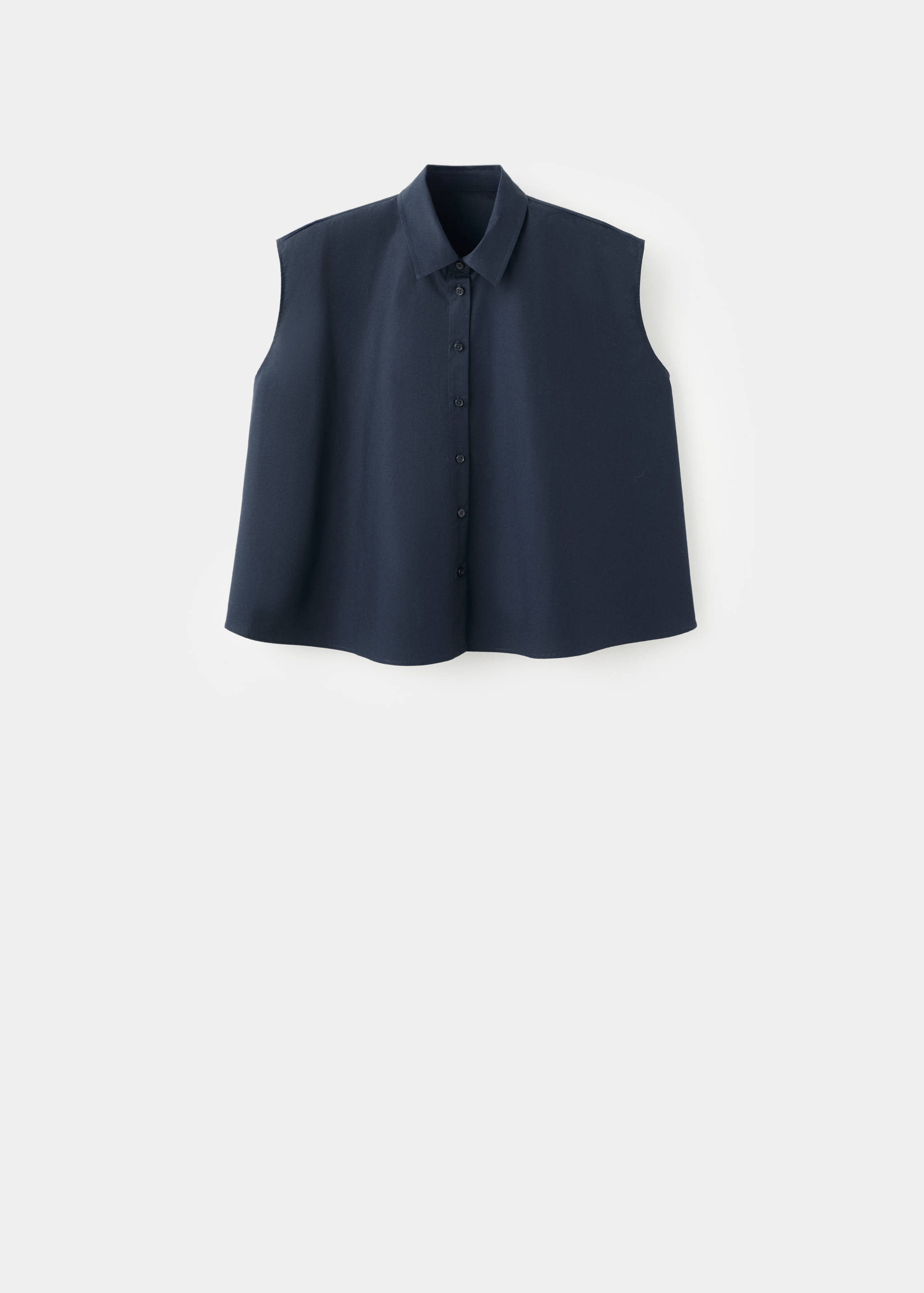 Sleeveless cotton shirt - Article without model