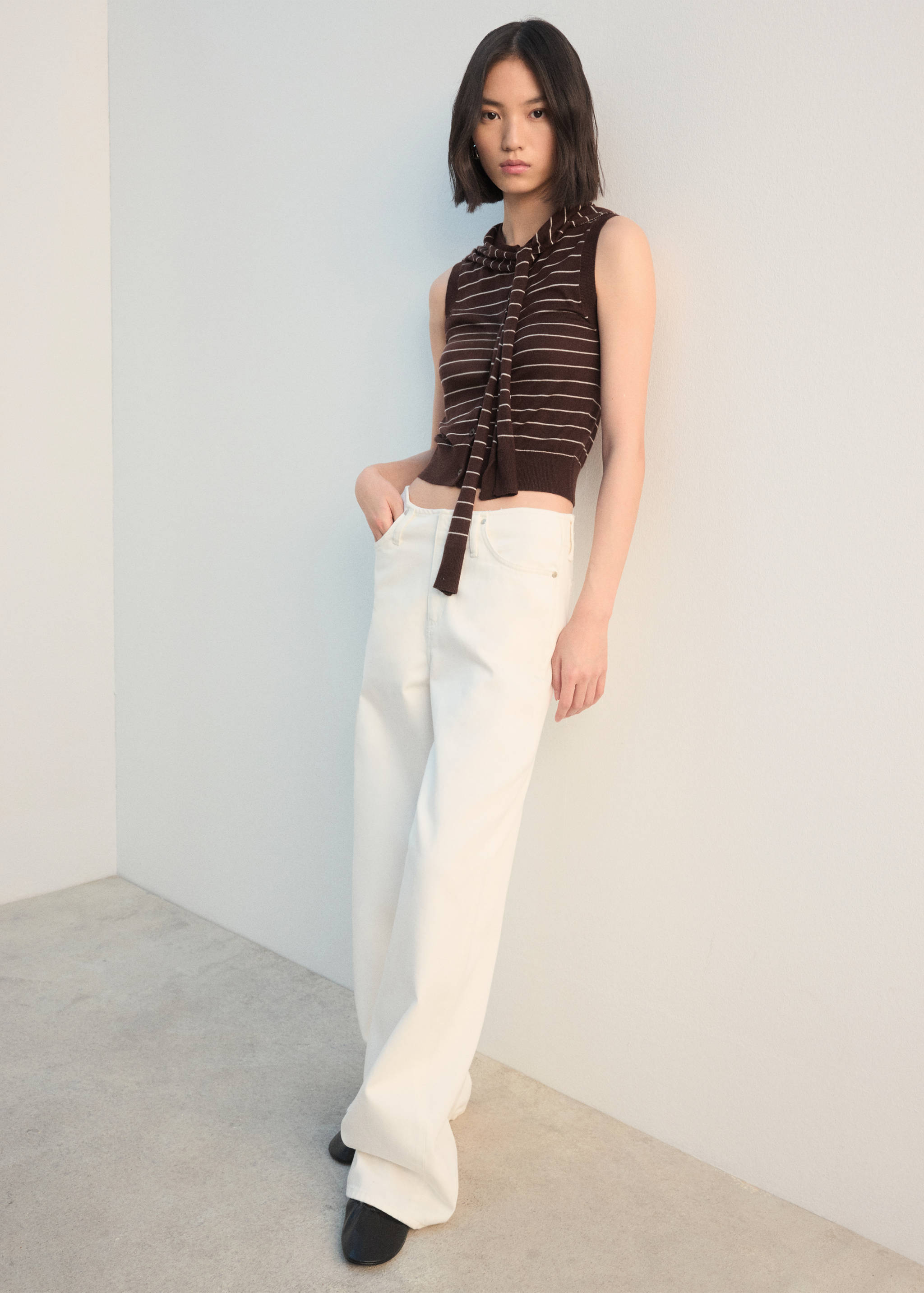 Jersey-knit waistcoat - General plane