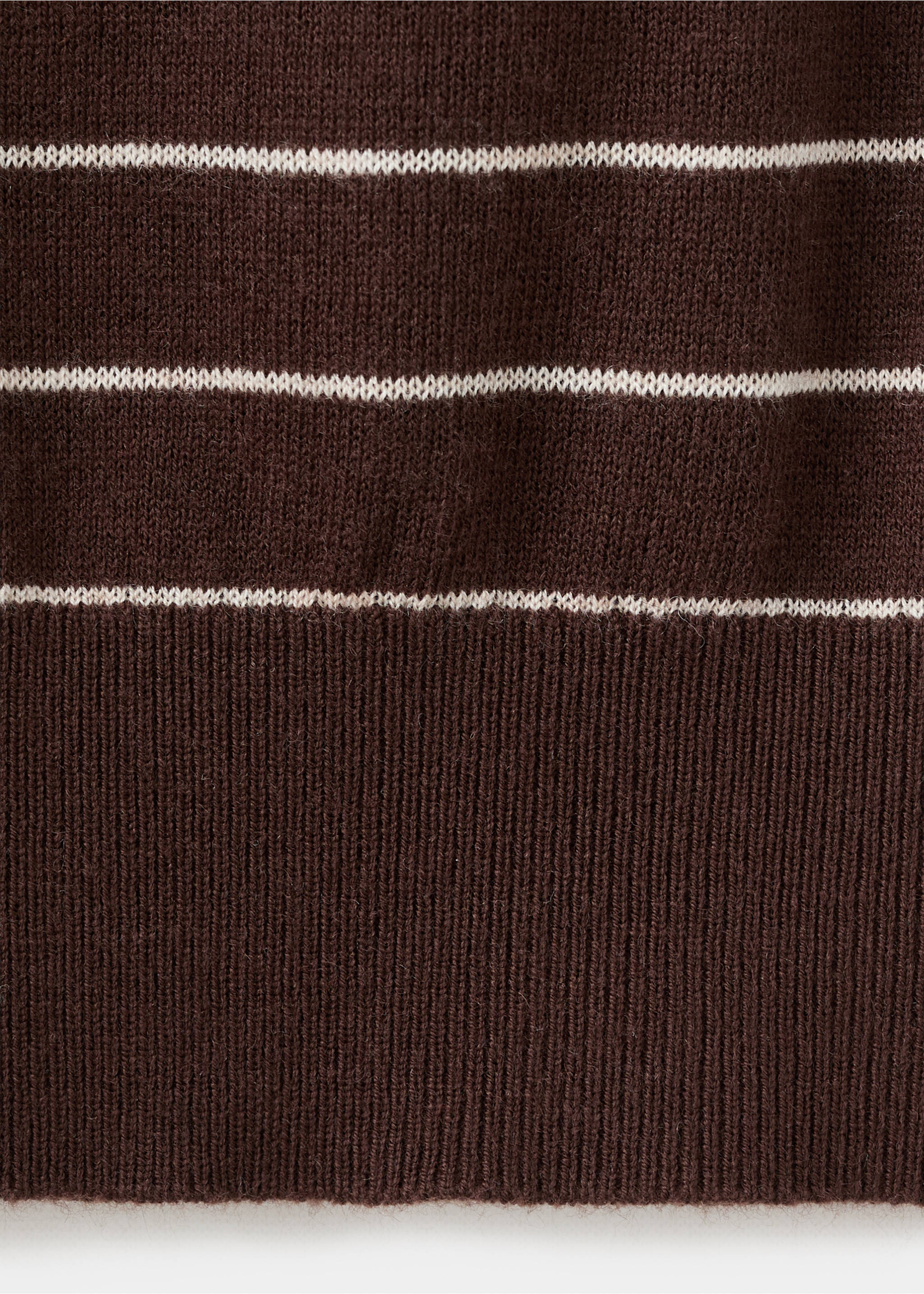 Jersey-knit waistcoat - Details of the article 0, Chocolate. Ref: 27072540-00.