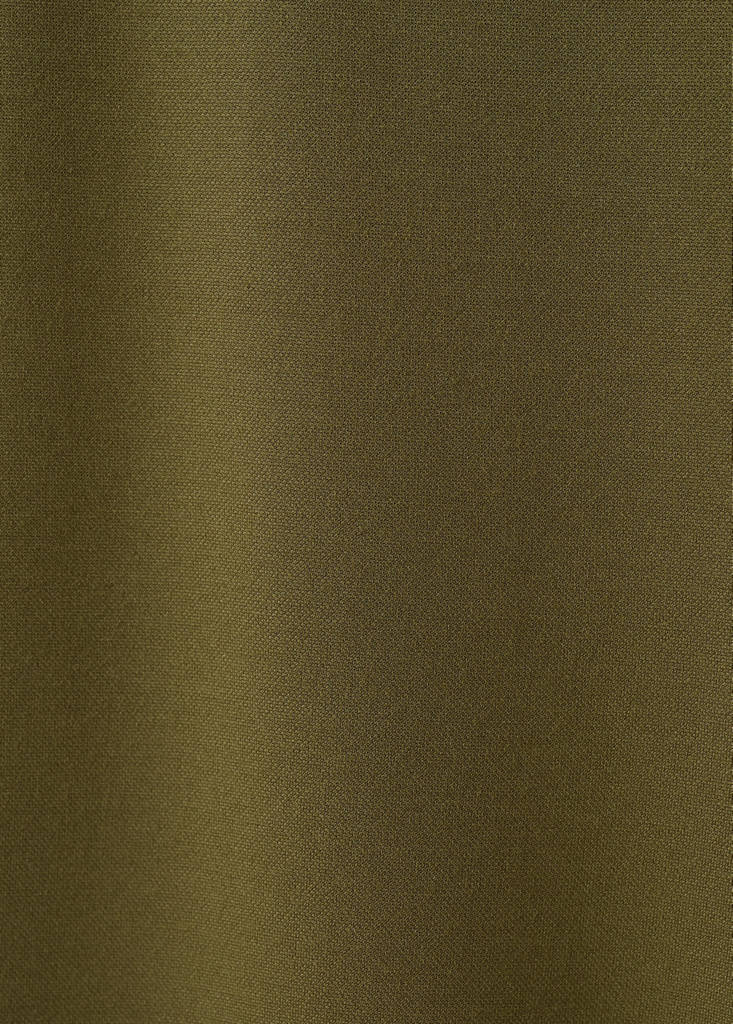 Straight-fit trousers with elastic waist — Khaki