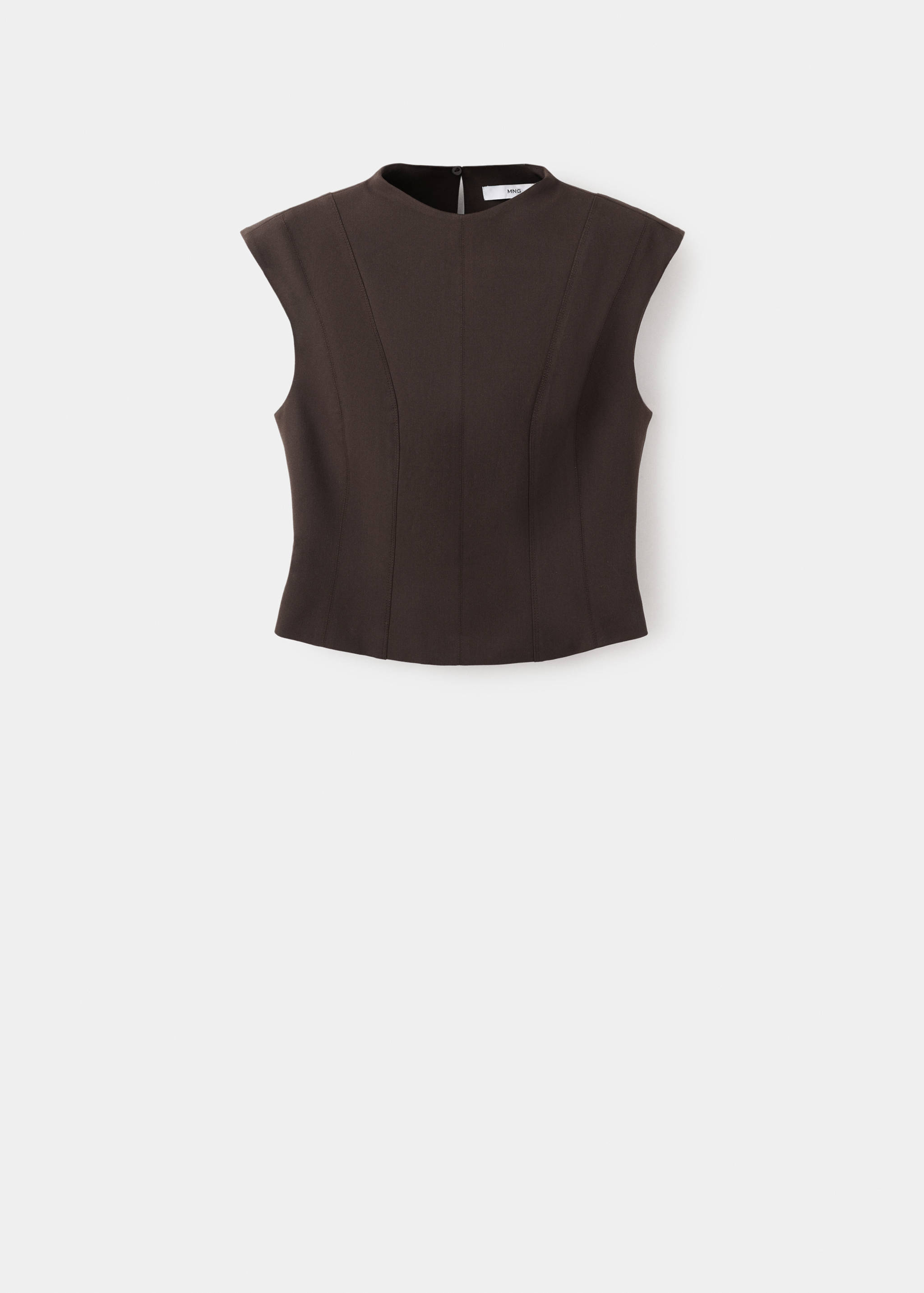 Fitted top with wide straps - Article without model