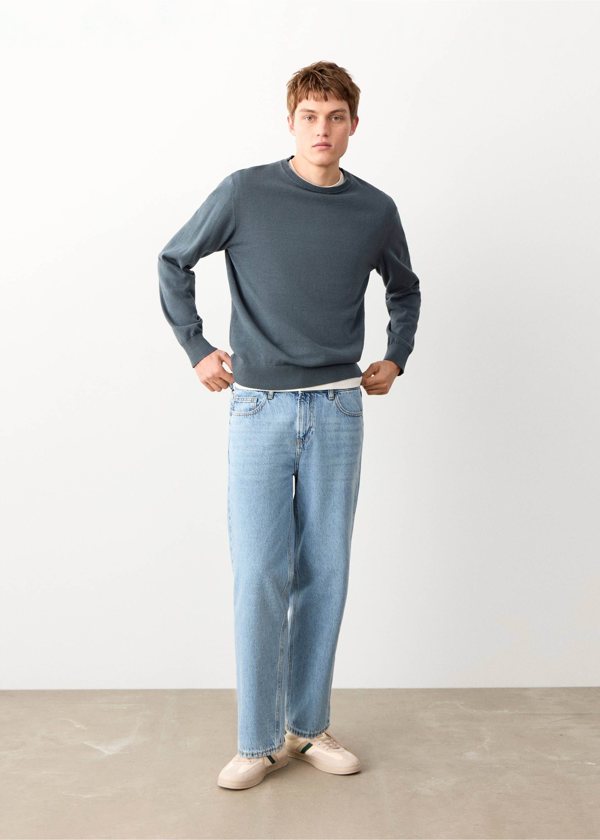 Texans relaxed fit - Pla general, Blau mitjà. Ref: 27072545-00.