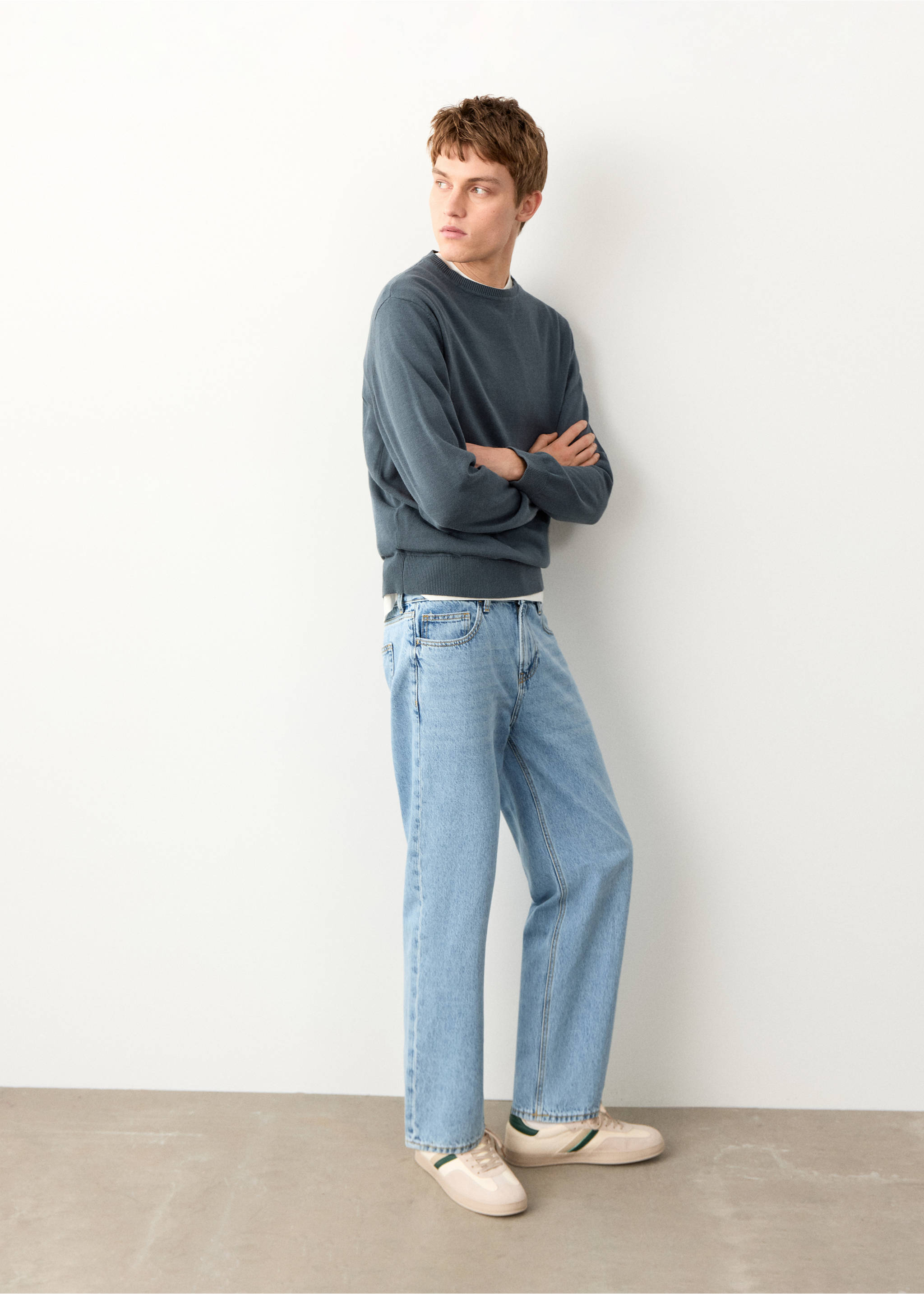 Texans relaxed fit - Detall de l'article 1, Blau mitjà. Ref: 27072545-00.