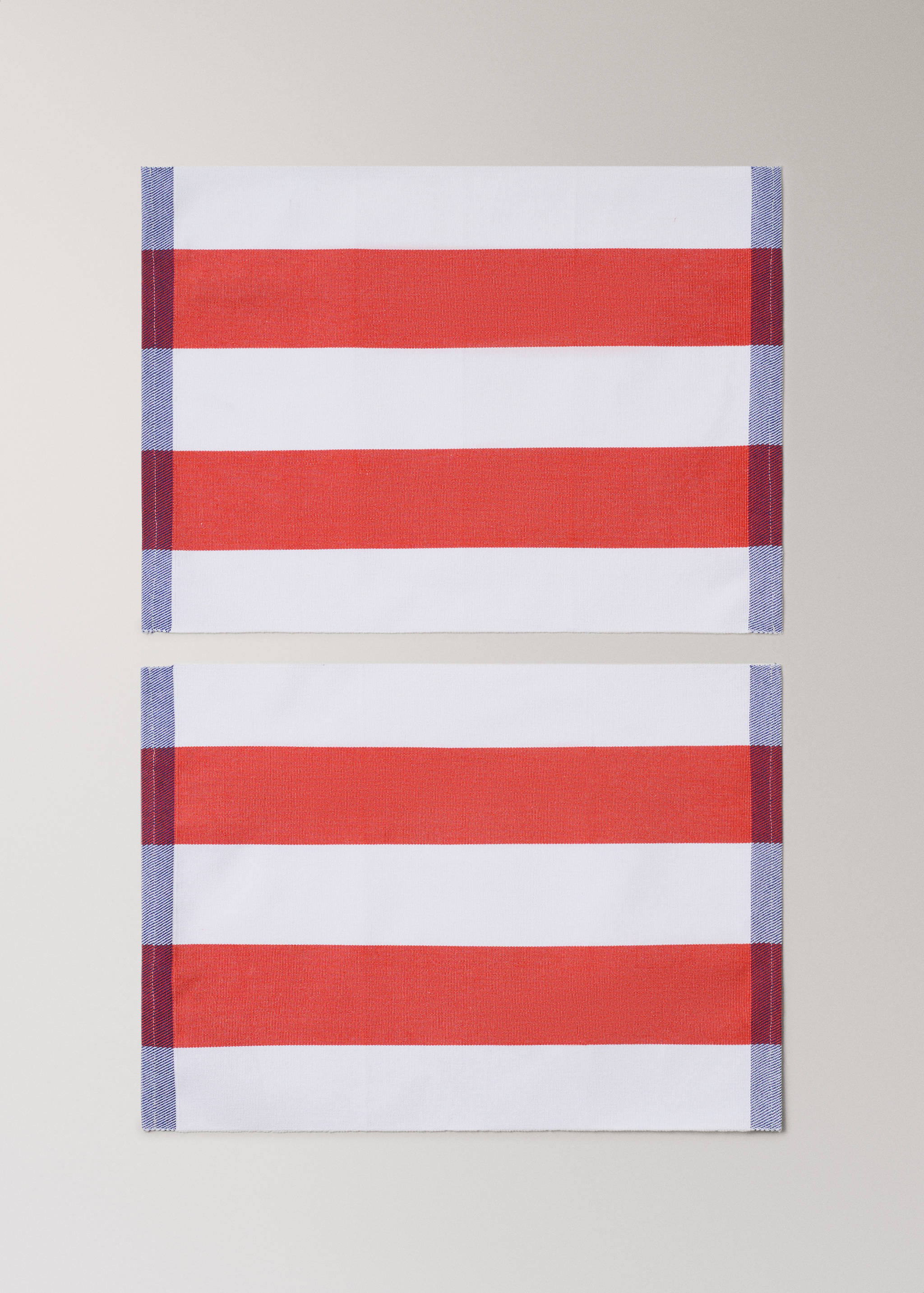 100% cotton striped printed placemats - Article without model