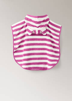 Striped poncho towel — Fuchsia 4