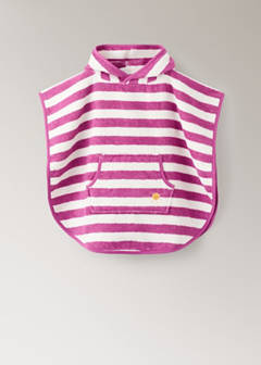 Striped poncho towel — Fuchsia 5