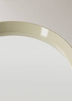 Round wood mirror — Ecru 3